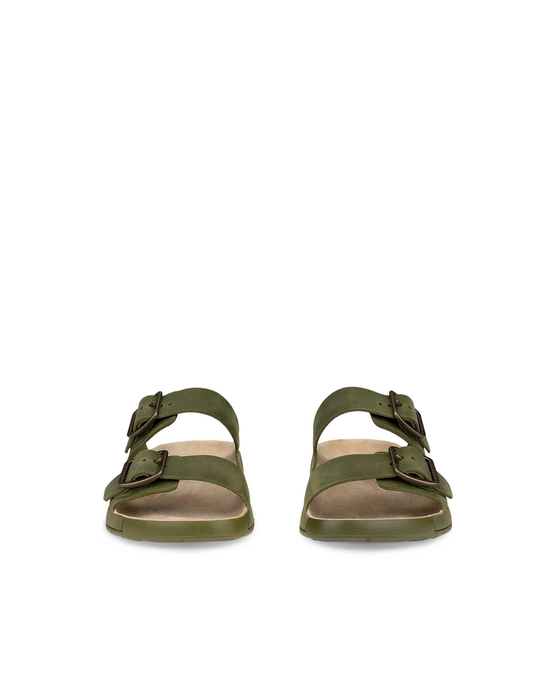 ECCO® Cozmo muške sandale od nabuka s dvjema trakama - Zelena - Front pair
