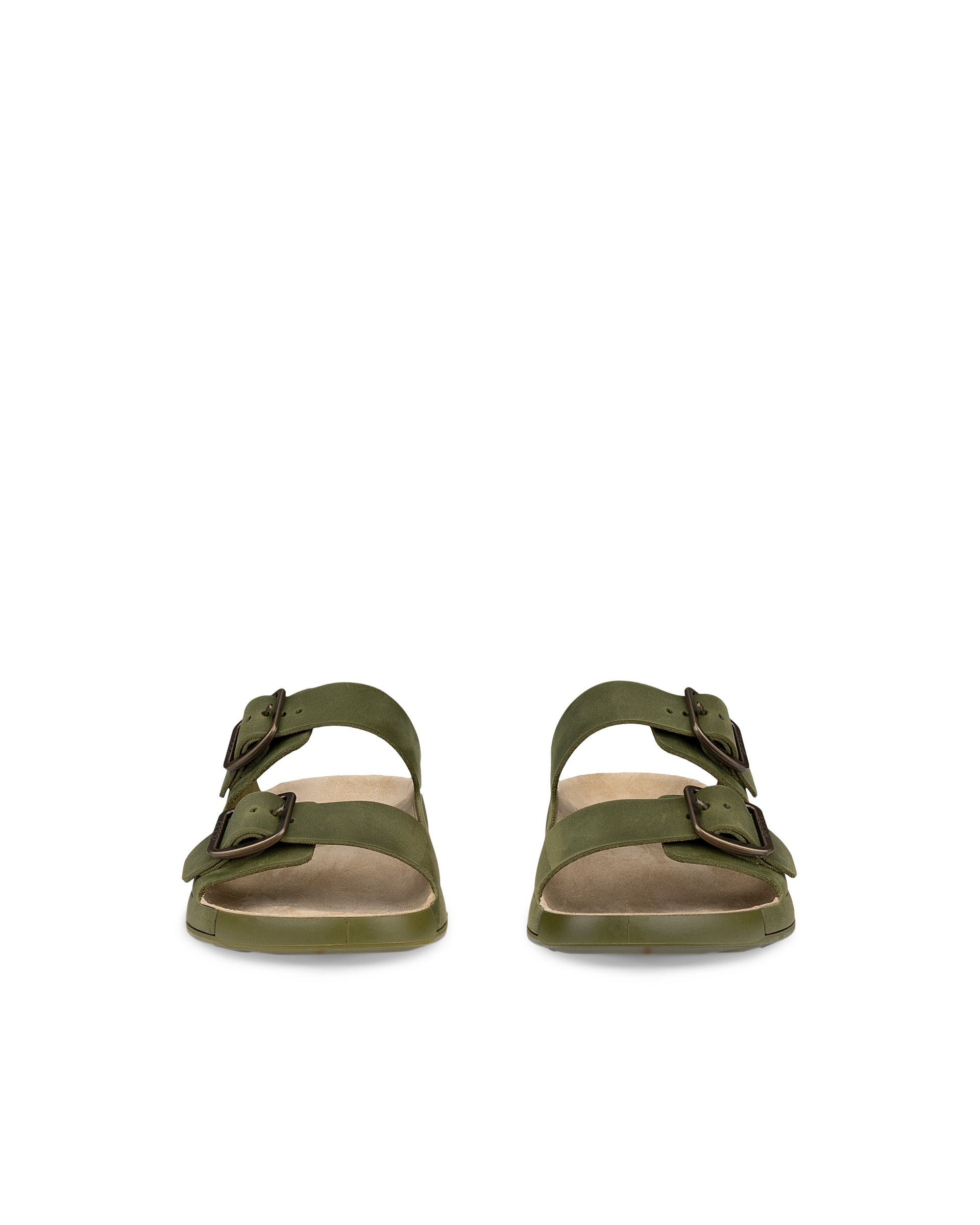 ECCO® Cozmo muške sandale od nabuka s dvjema trakama - Zelena - Front pair