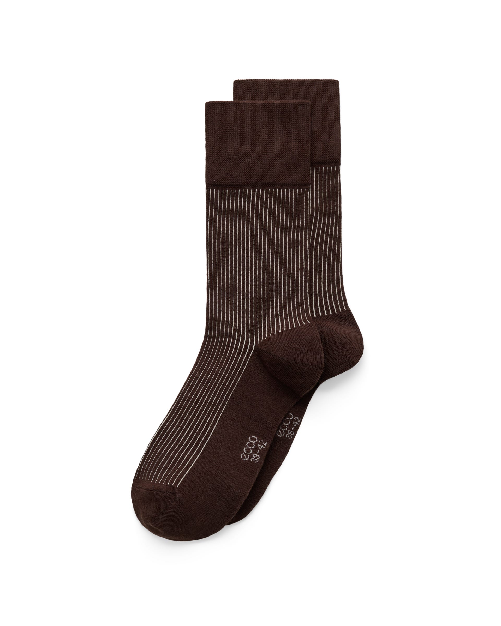 ECCO Classic Shadow Rib Mid-Cut ソックス - ブラウン - Main