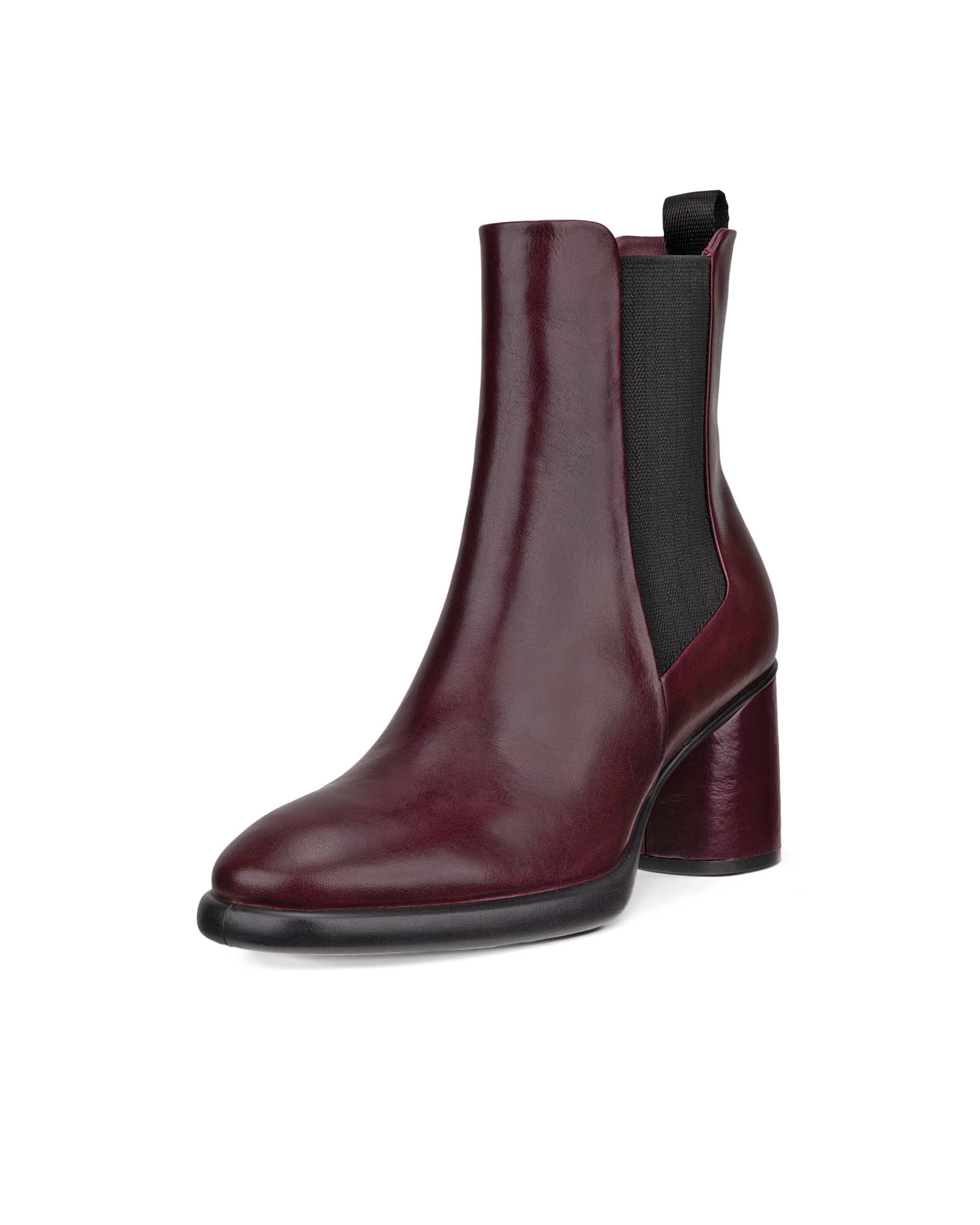 Damskie skórzane sztyblety Chelsea ECCO® SCULPTED LX 55 - Czerwony - Main