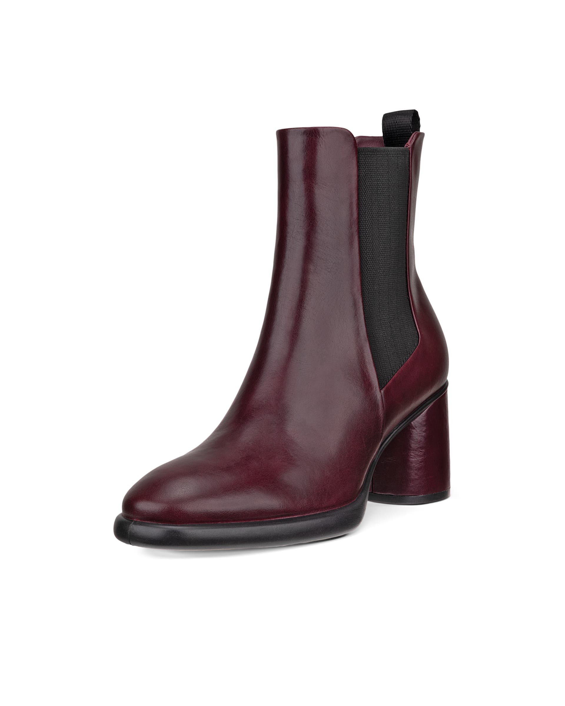 Damskie skórzane sztyblety Chelsea ECCO® SCULPTED LX 55 - Czerwony - Main