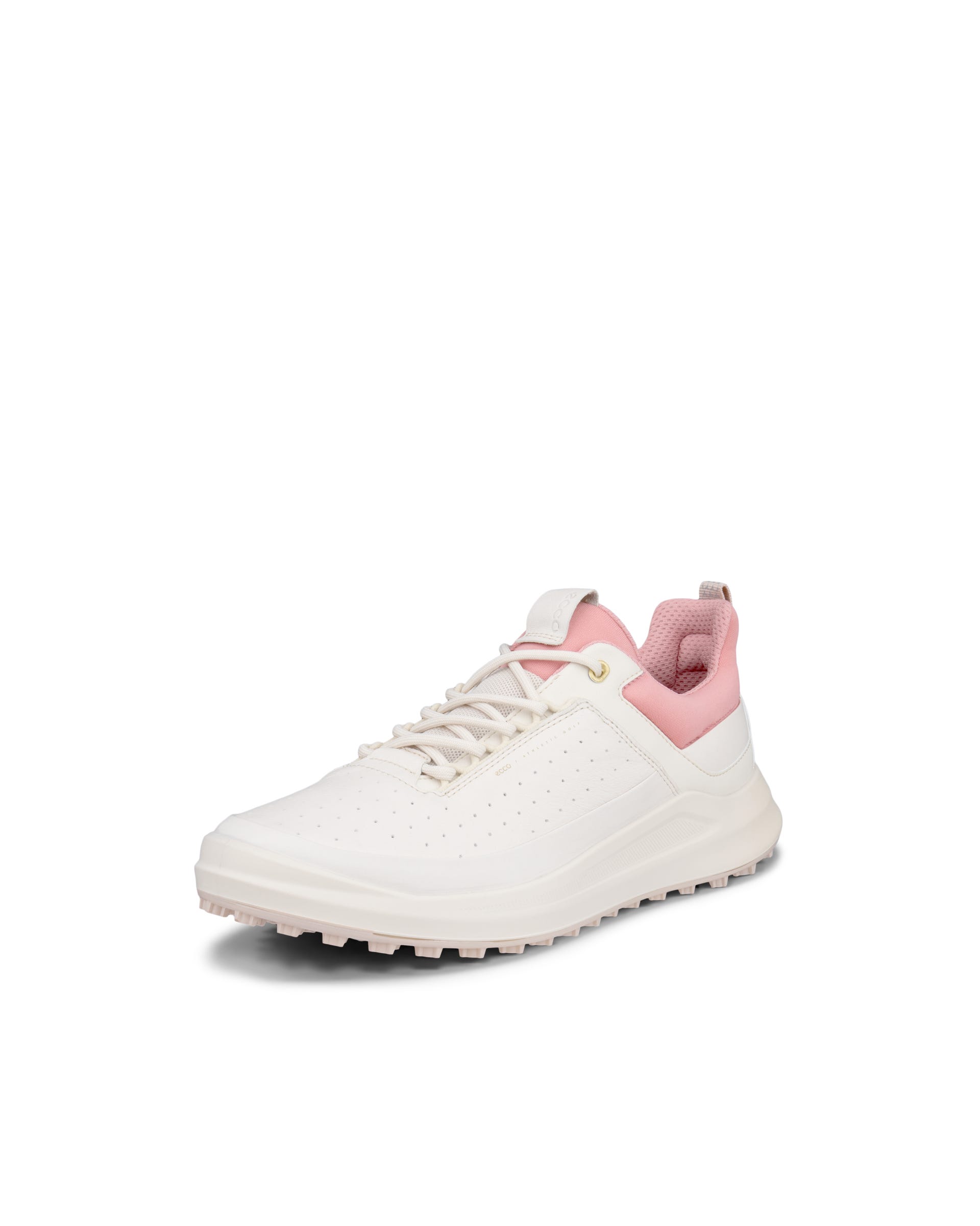 Ladies ECCO® Golf Core Leather Golf Shoe - Beige - Main