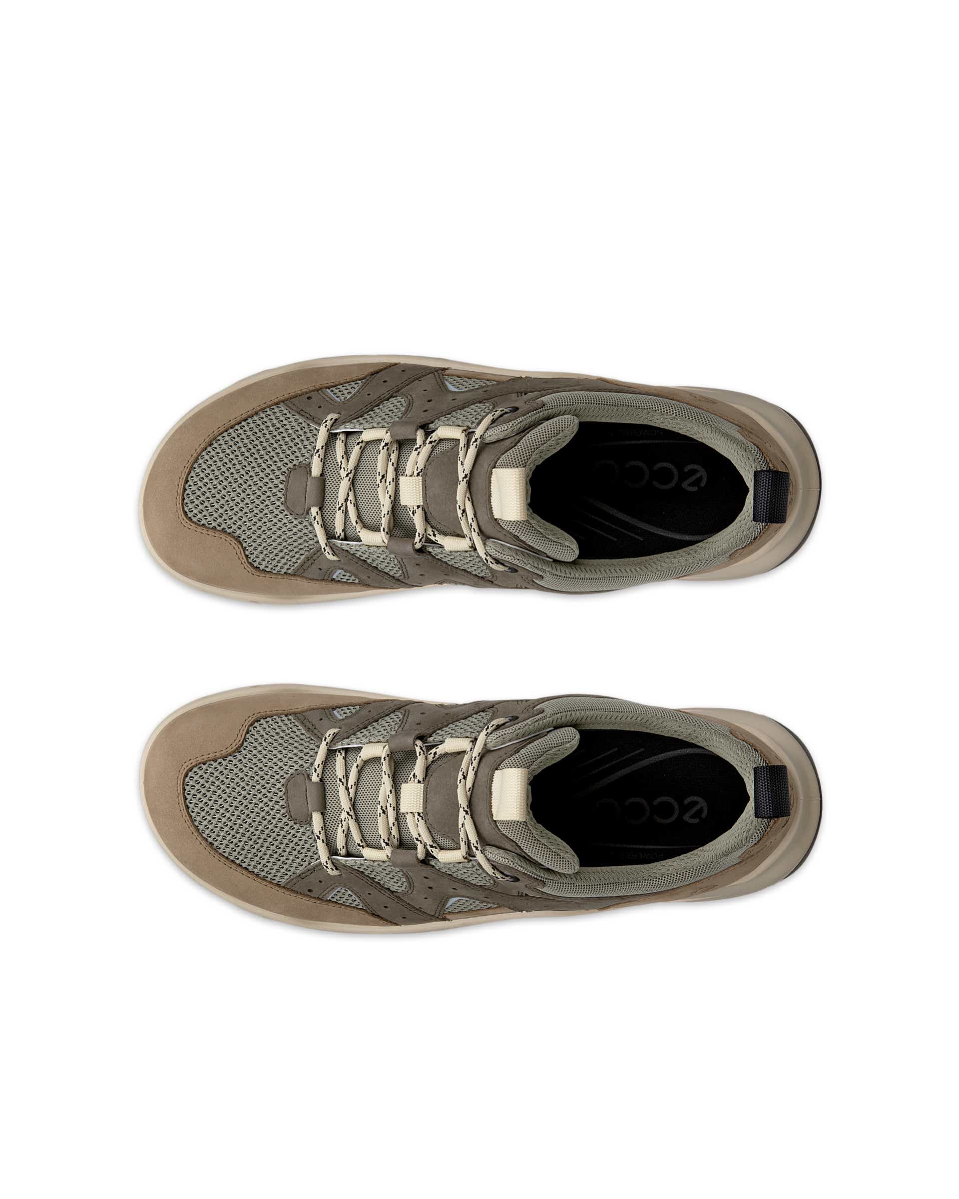 Men's ECCO® Offroad Nubuck Outdoor Shoe - Green - Top left pair