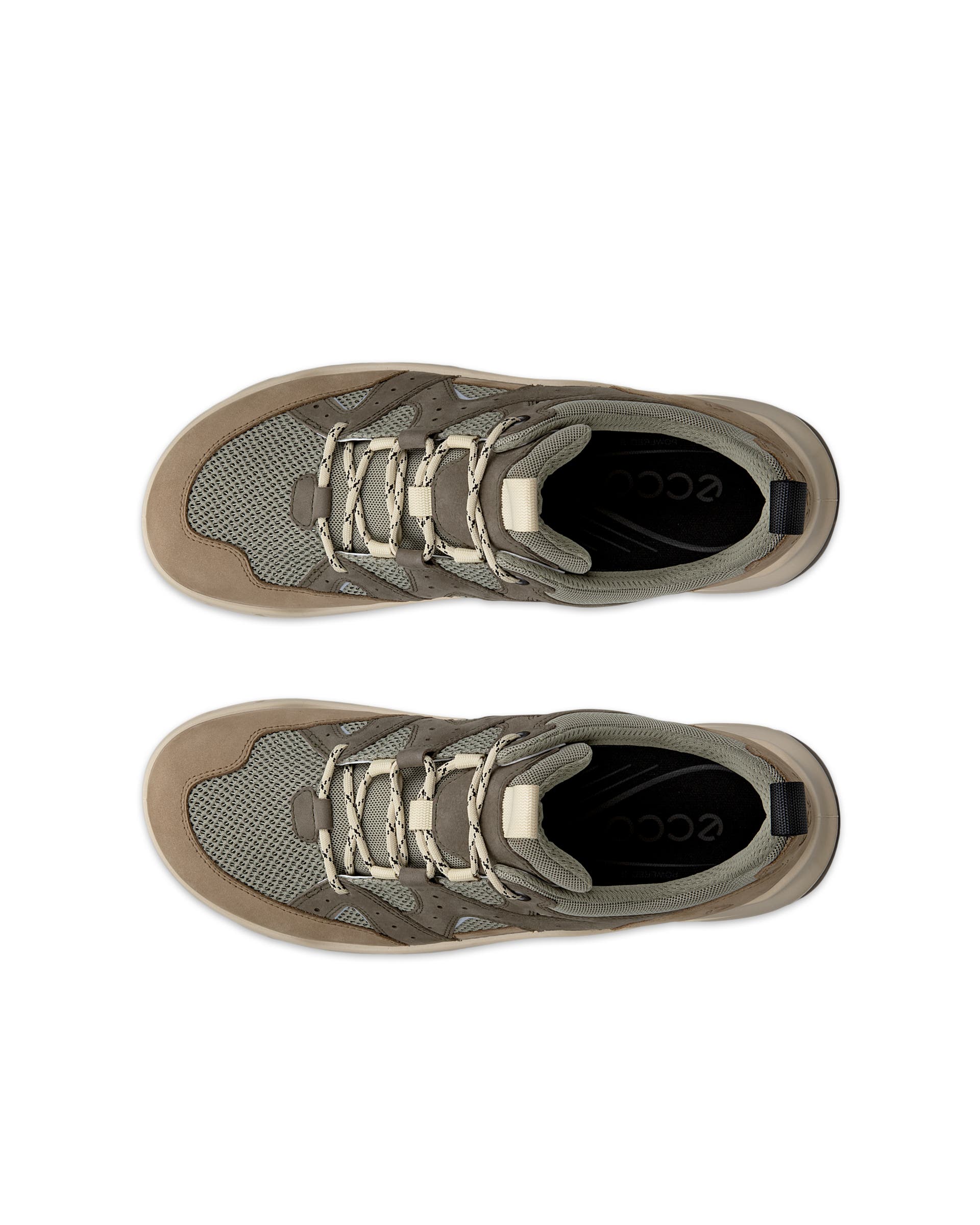 Men's ECCO® Offroad Nubuck Outdoor Shoe - Green - Top left pair