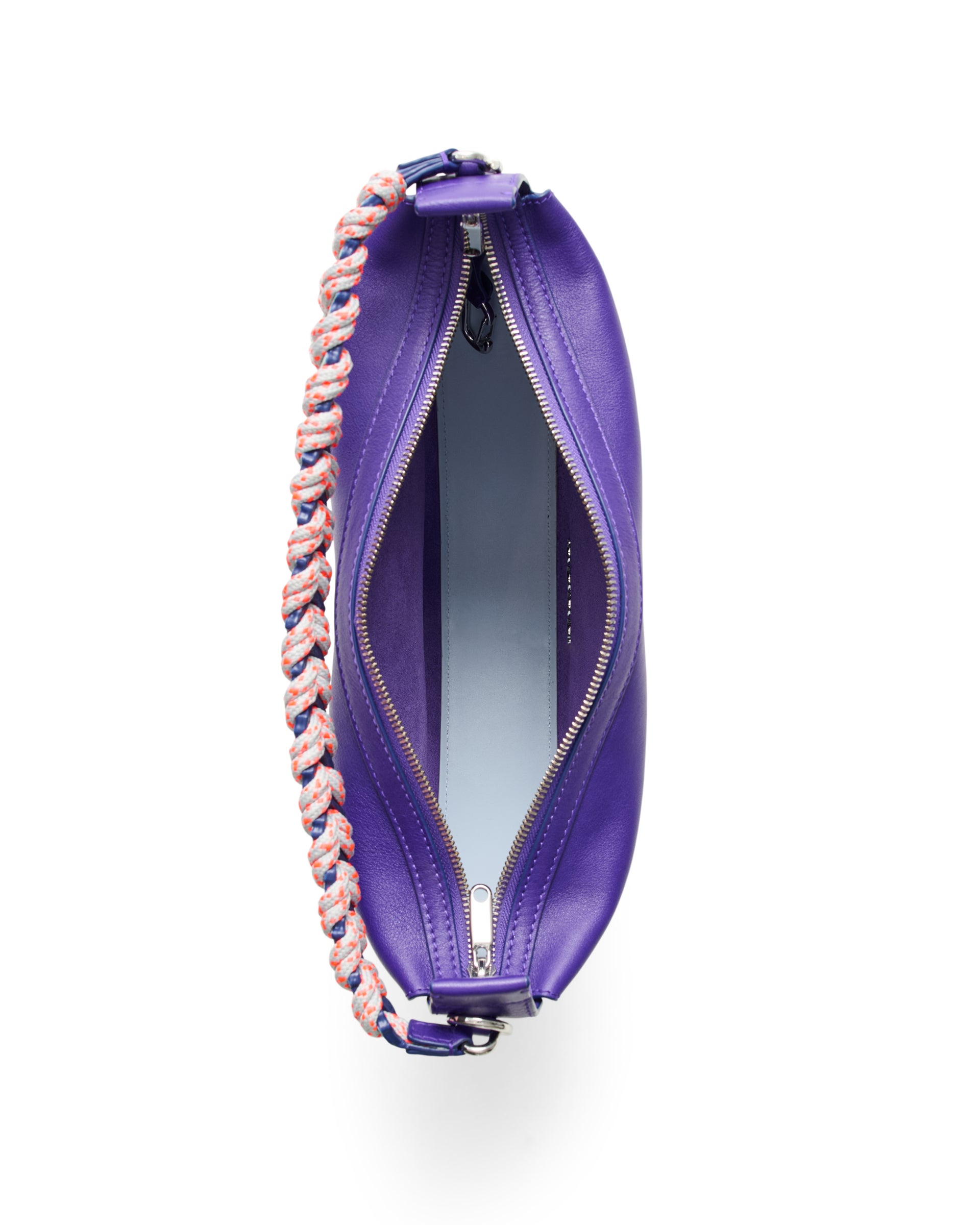 ECCO® Fortune Soft Smooth Leather Medium Shoulder Bag - Purple - Birdeye