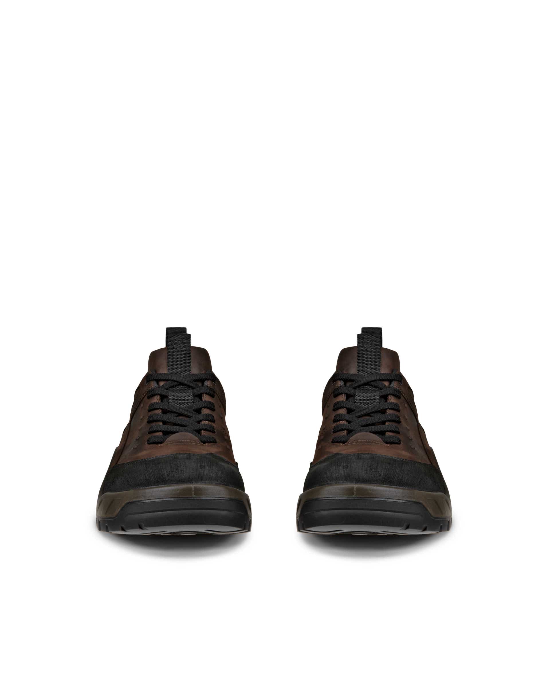 Pánské nubukové voděodolné turistické tenisky ECCO® Offroad - Hnědá - Front pair