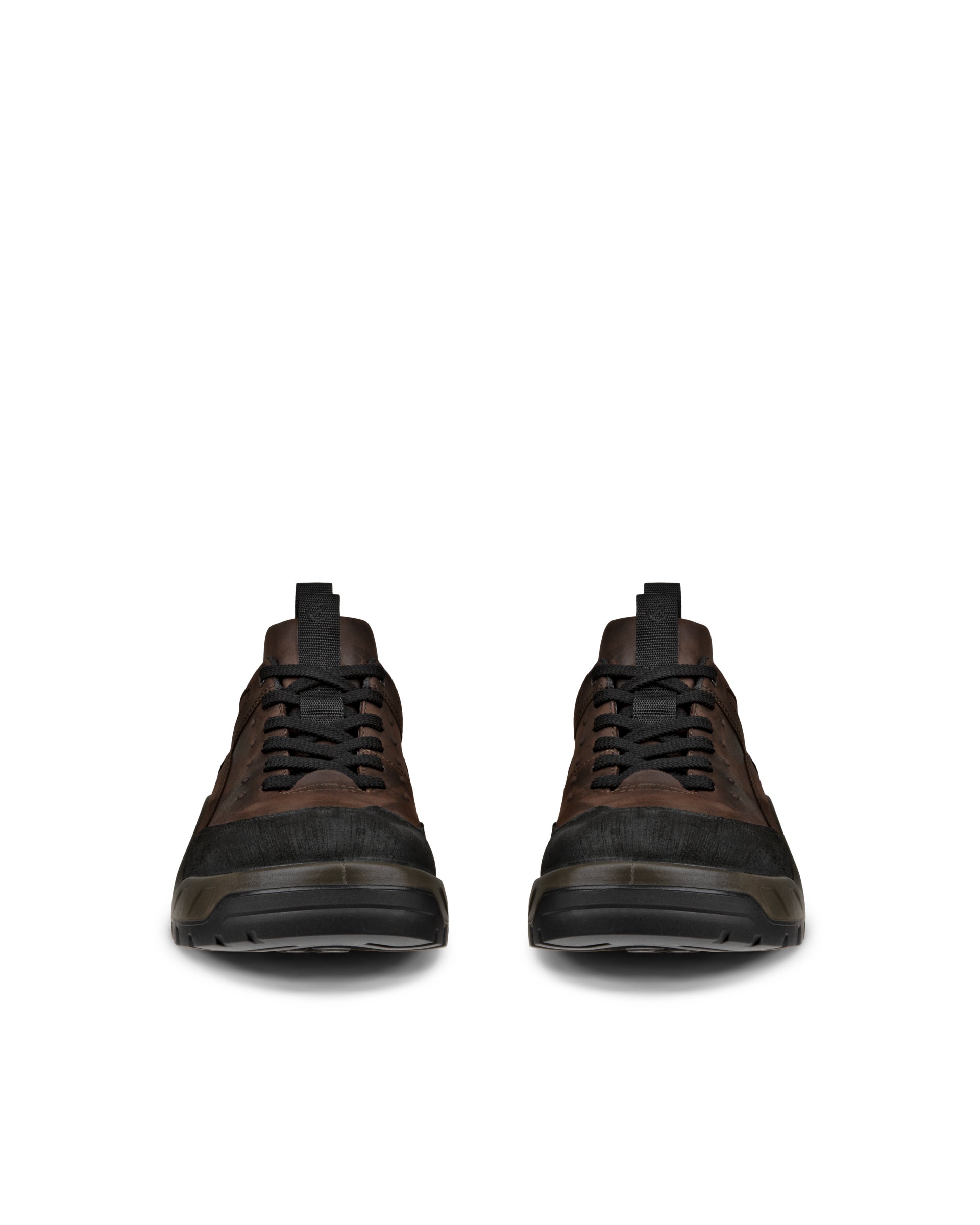 Men's ECCO® Offroad Nubuck Waterproof Hiking Sneaker - Brown - Front pair