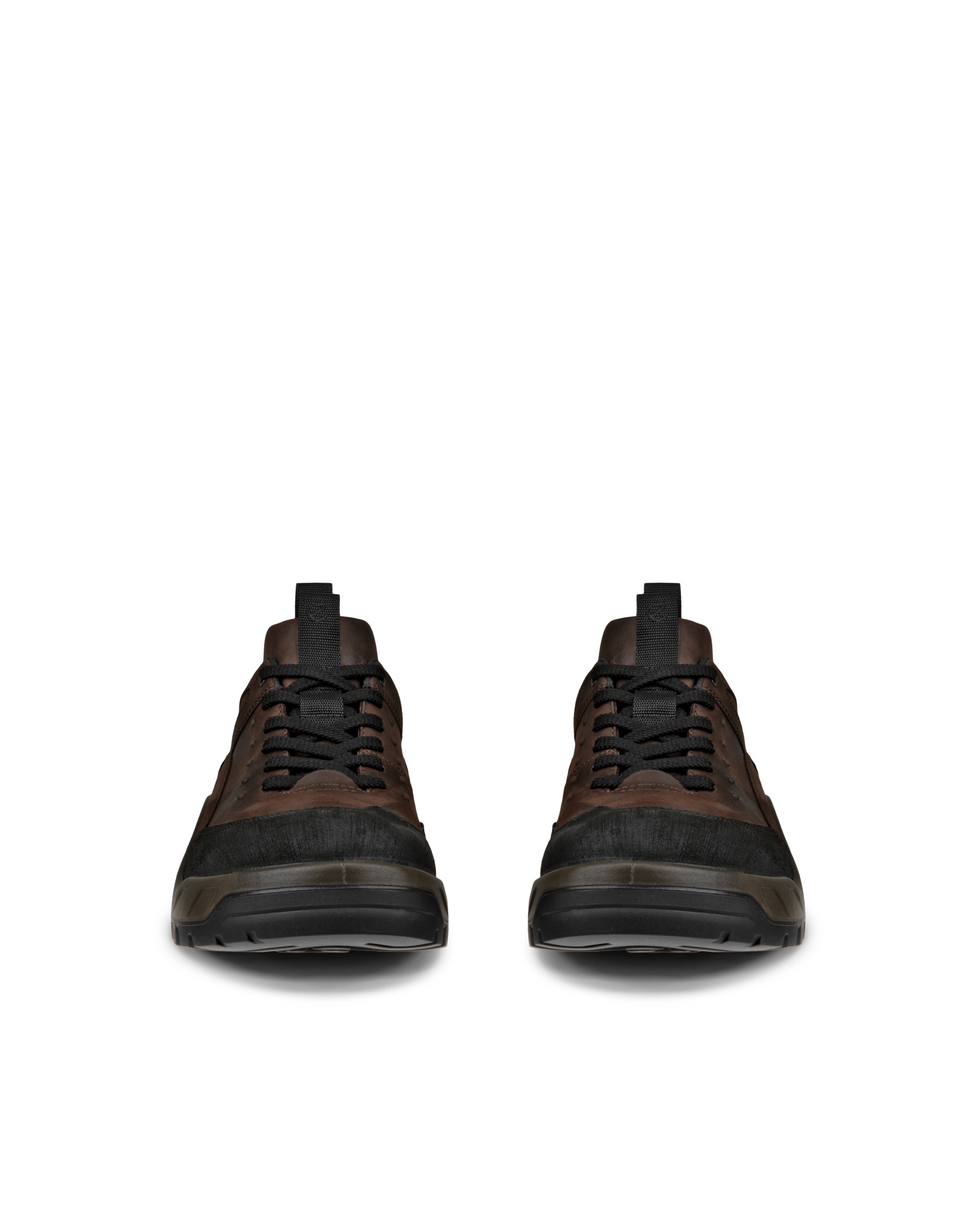 Pánské nubukové voděodolné turistické tenisky ECCO® Offroad - Hnědá - Front pair
