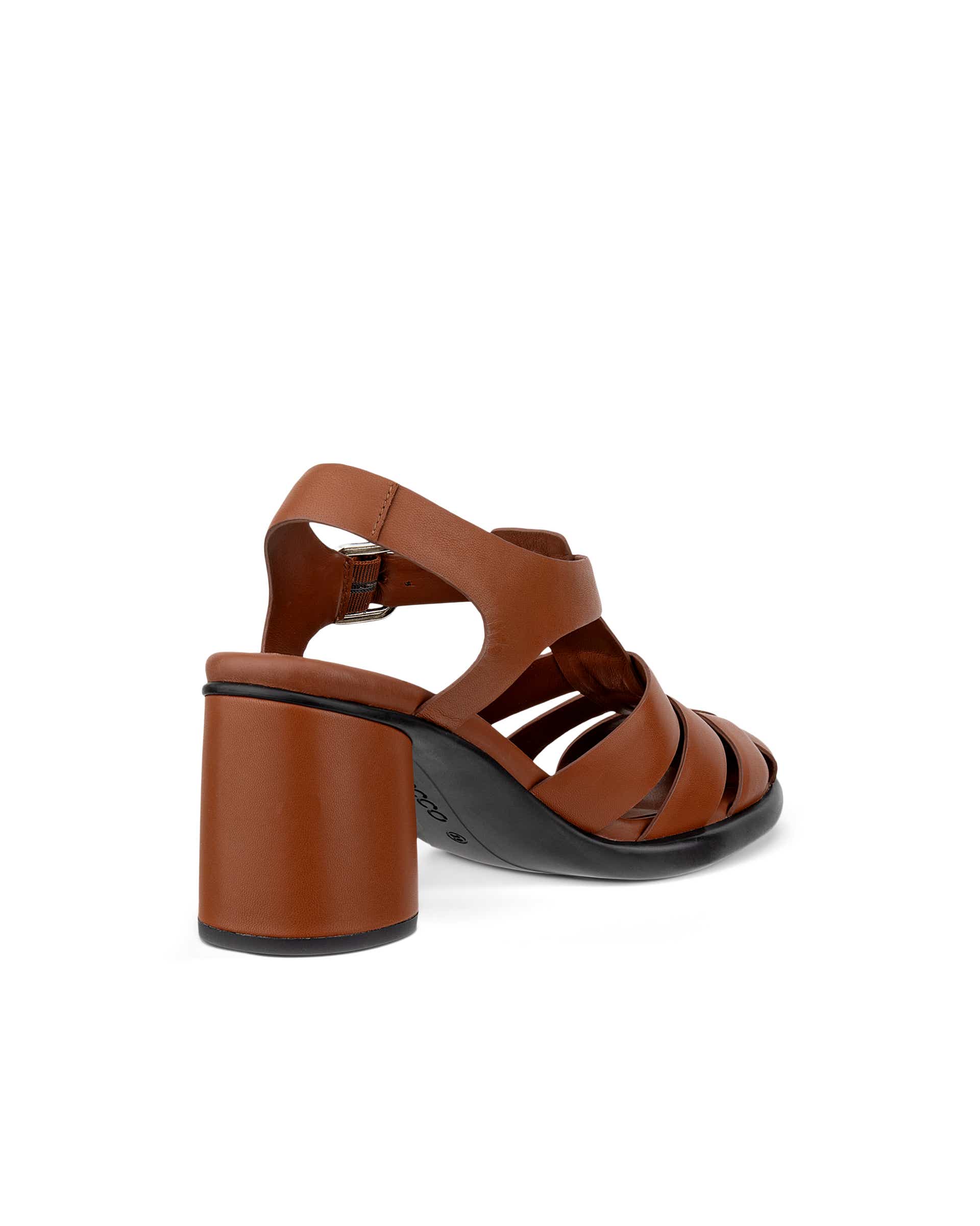 Women's ECCO® Sculpted LX 55 Fisherman  Heel Pump - Brown - Back