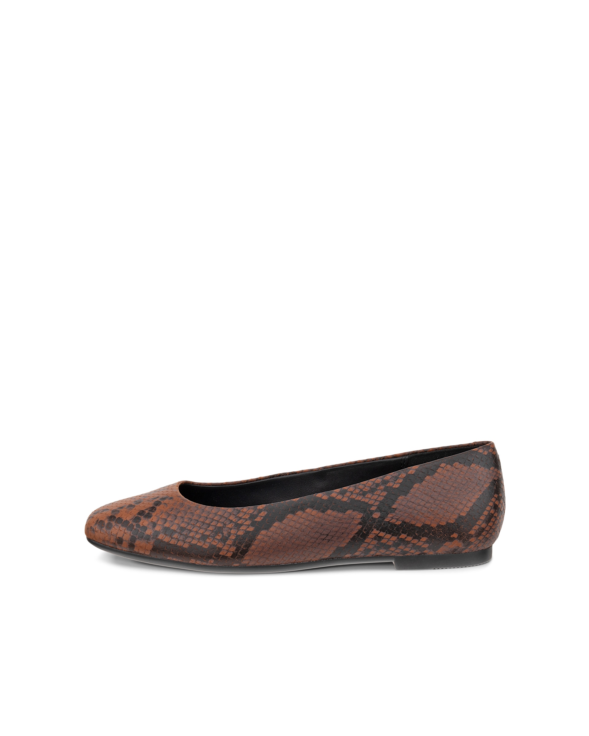 ECCO® Margot ženske kožne balerinke - Smeđa - Outside