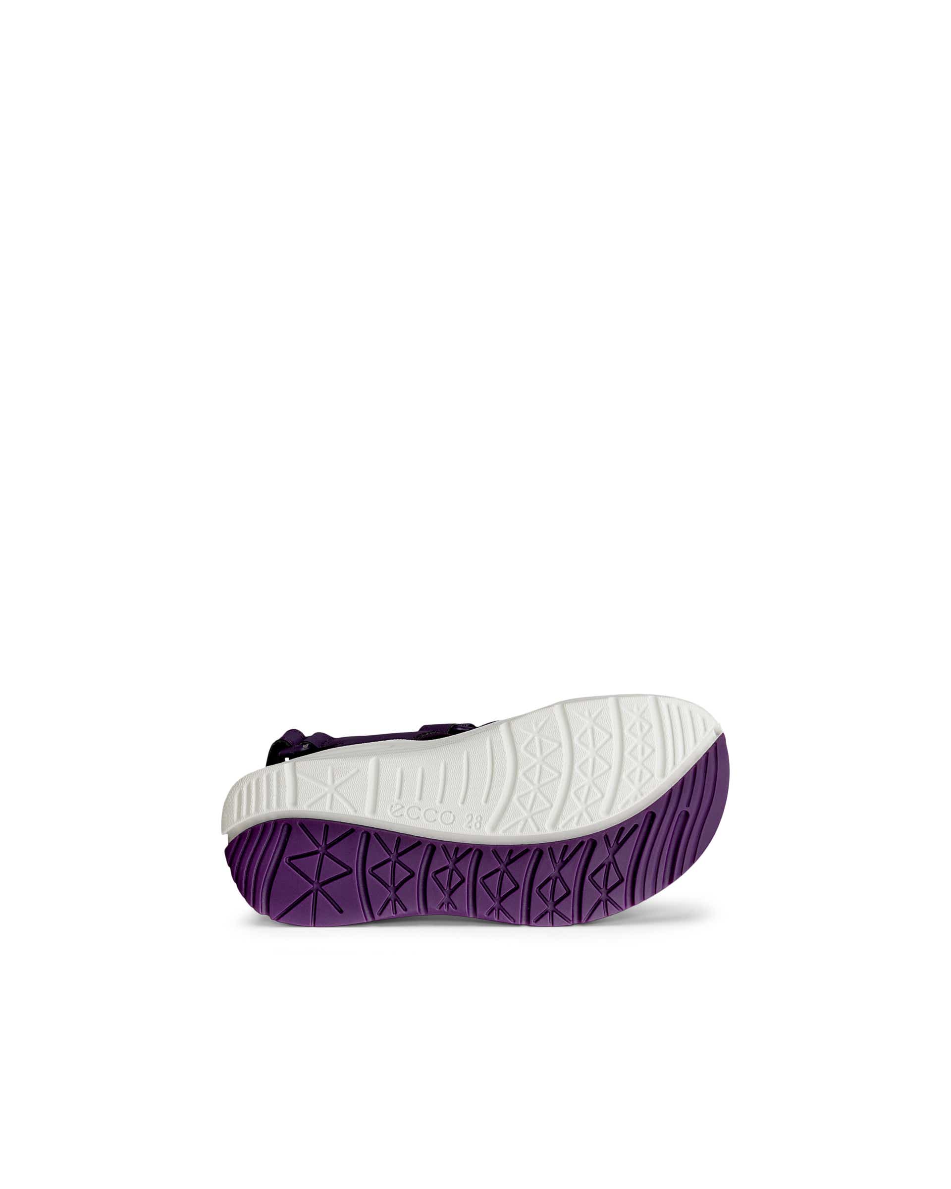 ECCO® Soft 2.0 chaussures de marche en cuir pour femme - Violet - Sole