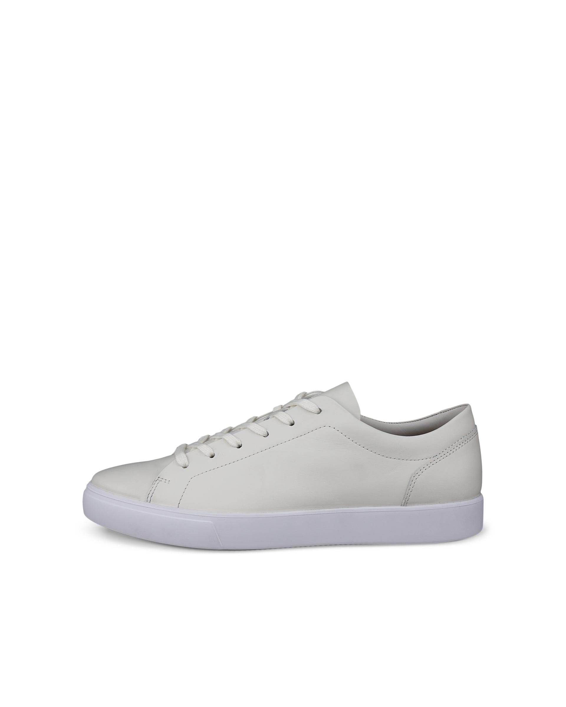 ECCO® SOFT 10 baskets en cuir pour homme - Blanc - Outside