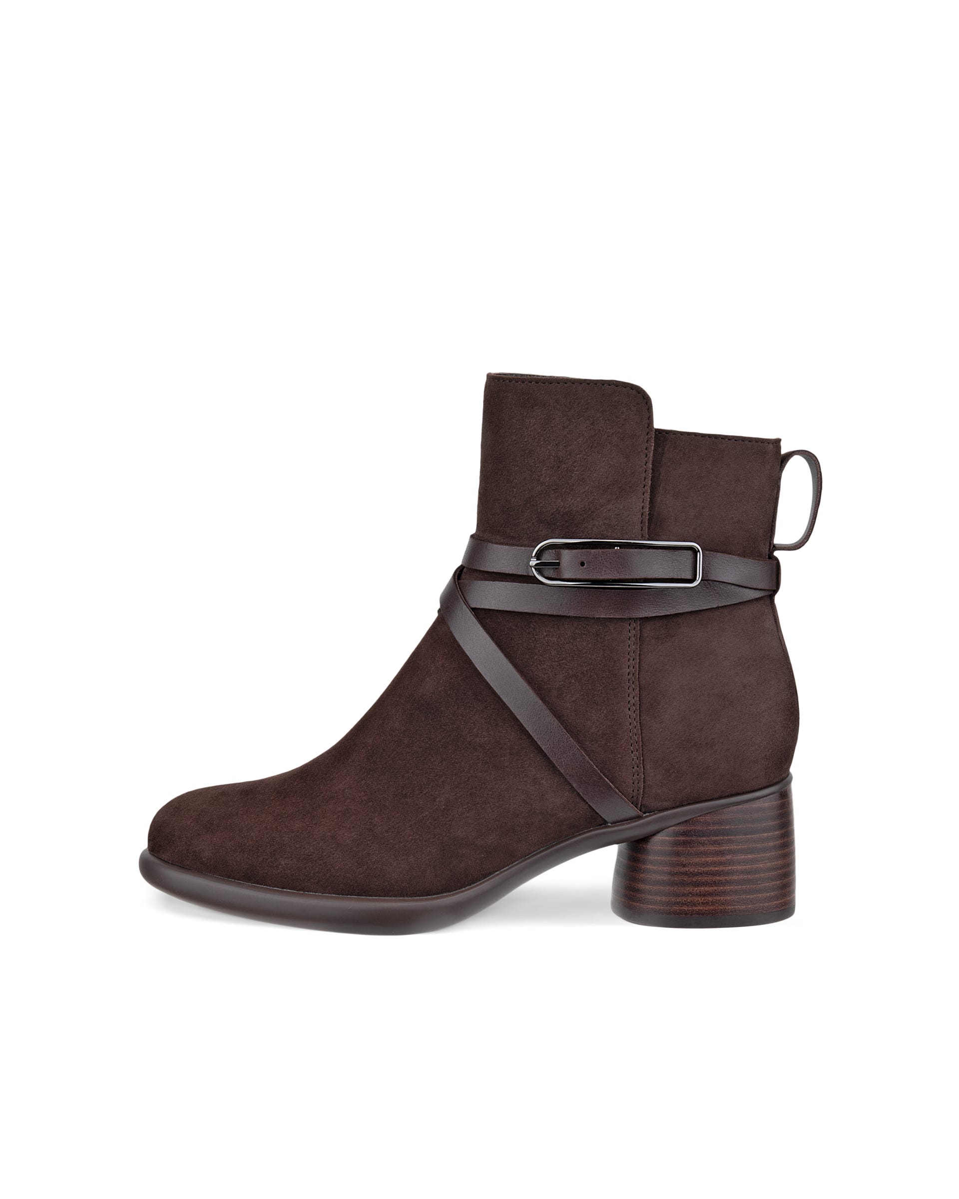 Women's ECCO® SCULPTED LX 35 Suede Ankle Boot - Brown - Outside