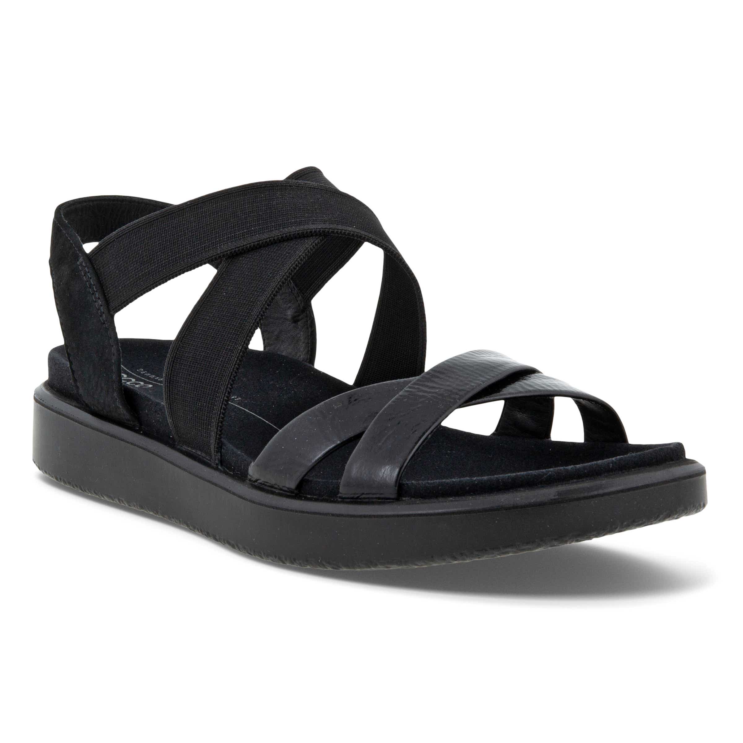 ECCO FLOWT W Flat Sandal - Black - Main