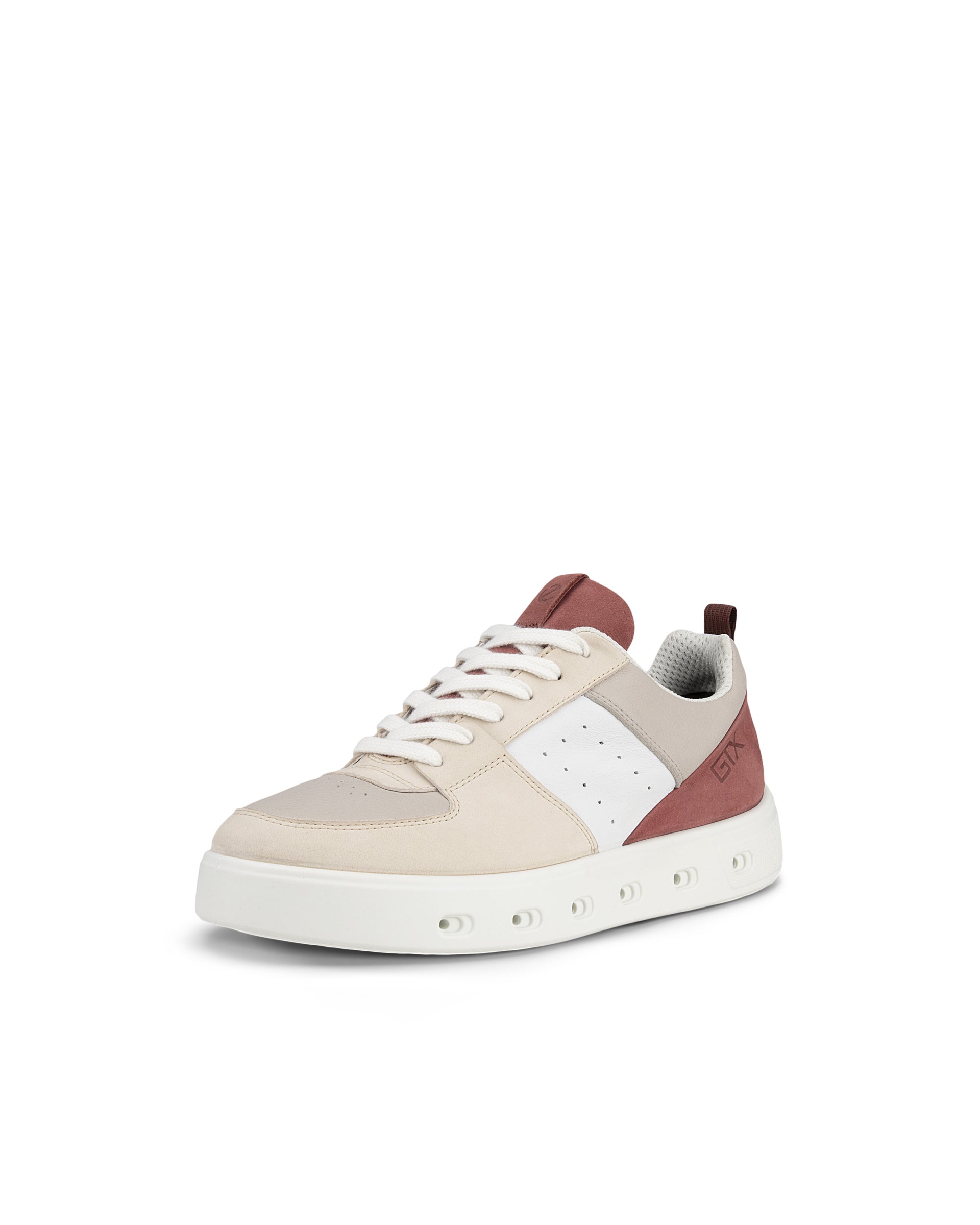 ECCO Street 720 WOMEN ウィメンズ レザーGore-Texスニーカー - ベージュ - Main