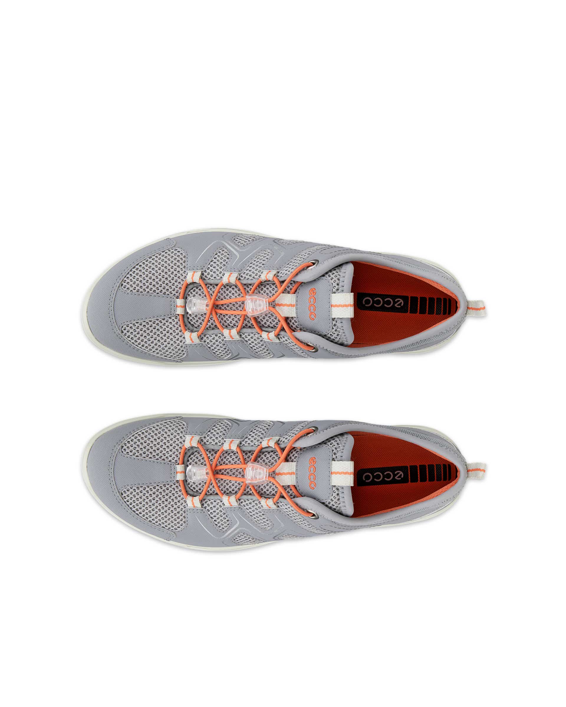 ECCO® Terracruise LT chaussures en cuir de plein air pour femme - Gris - Top left pair