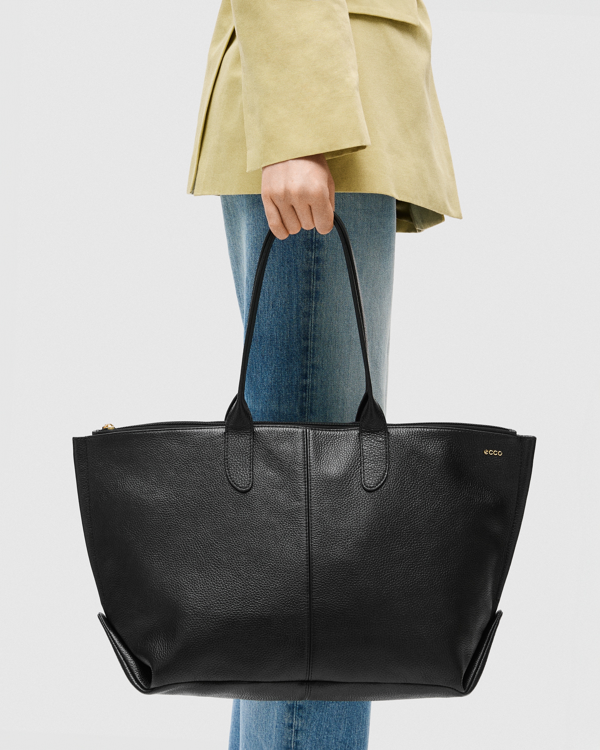 ECCO® Tote sac cabas cuir - Noir - Lifestyle image-1