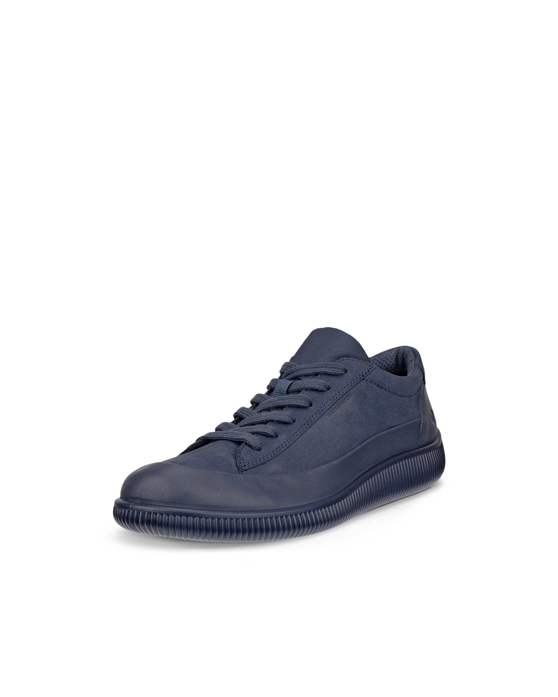 Damskie wodoodporne nubukowe buty ECCO® SOFT ZERO - Niebieski - Main