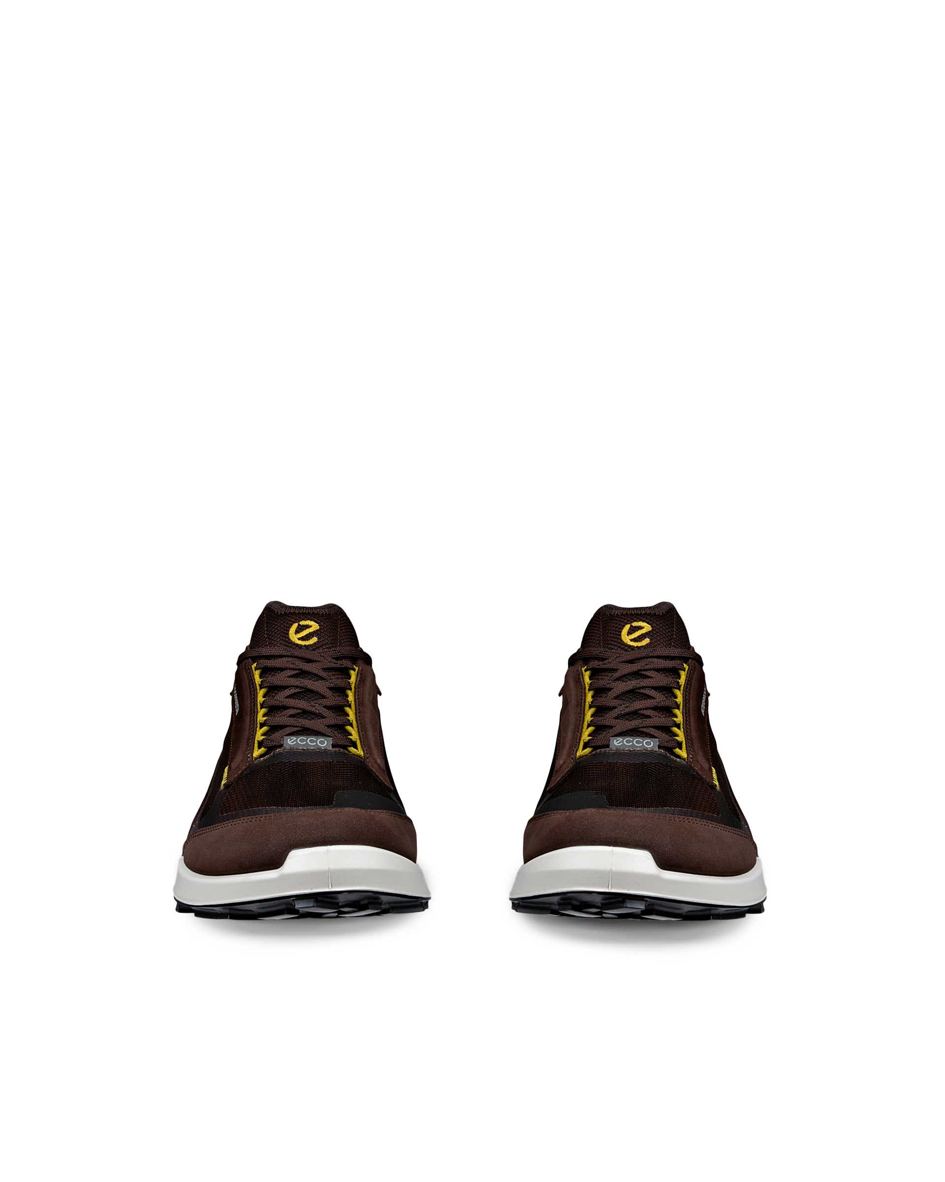 ECCO® Biom 2.1 X Mountain baskets en nubuck imperméable pour homme - Brun - Front pair