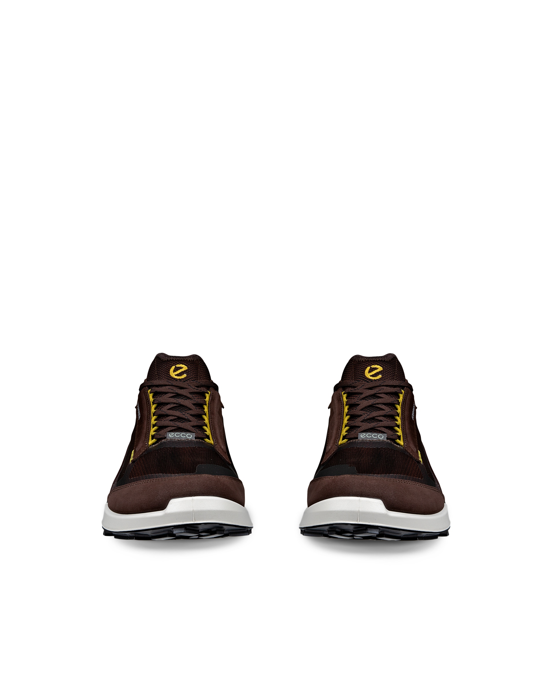 ECCO® Biom 2.1 X Mountain baskets en nubuck imperméable pour homme - Brun - Front pair
