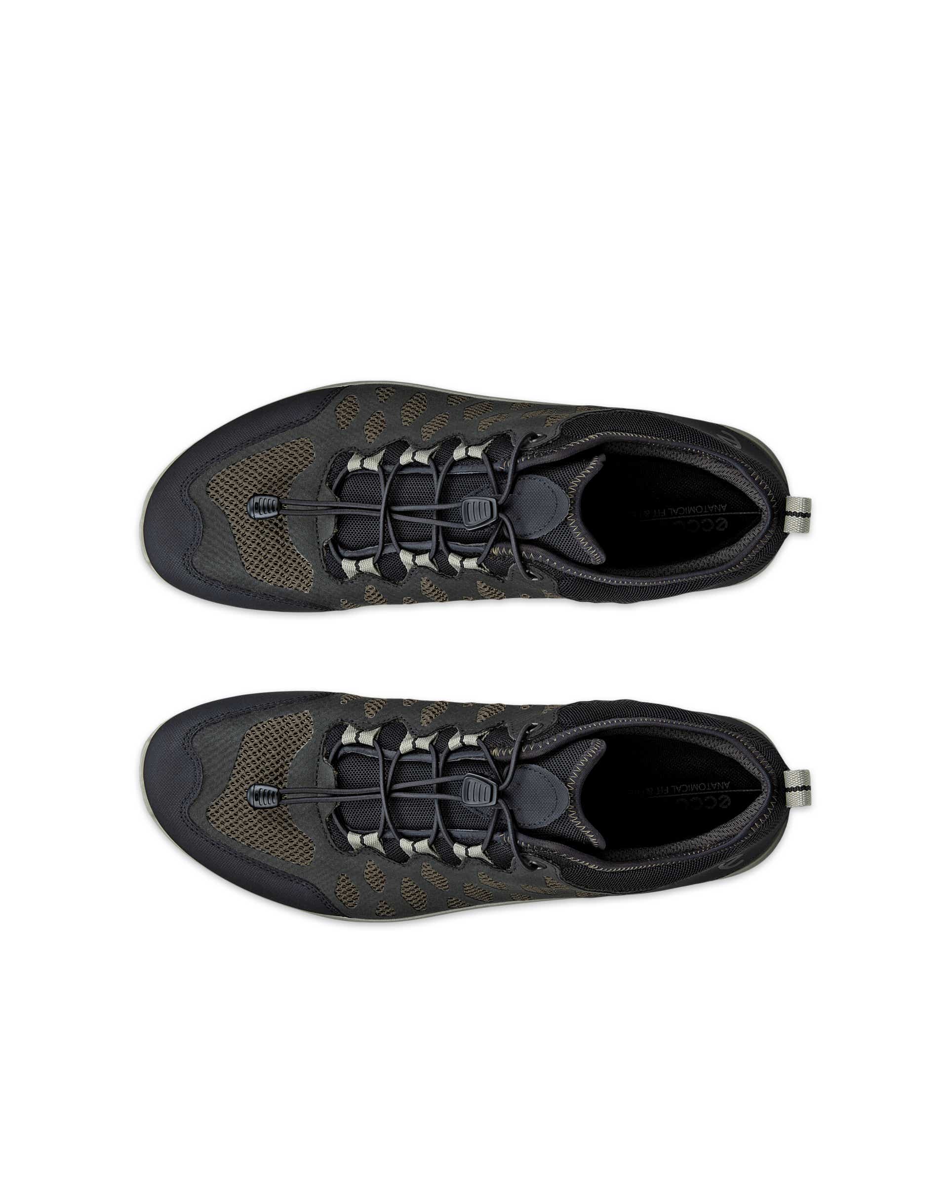 Pánské textilní šněrovací boty ECCO® EXCEED - Černá - Top left pair