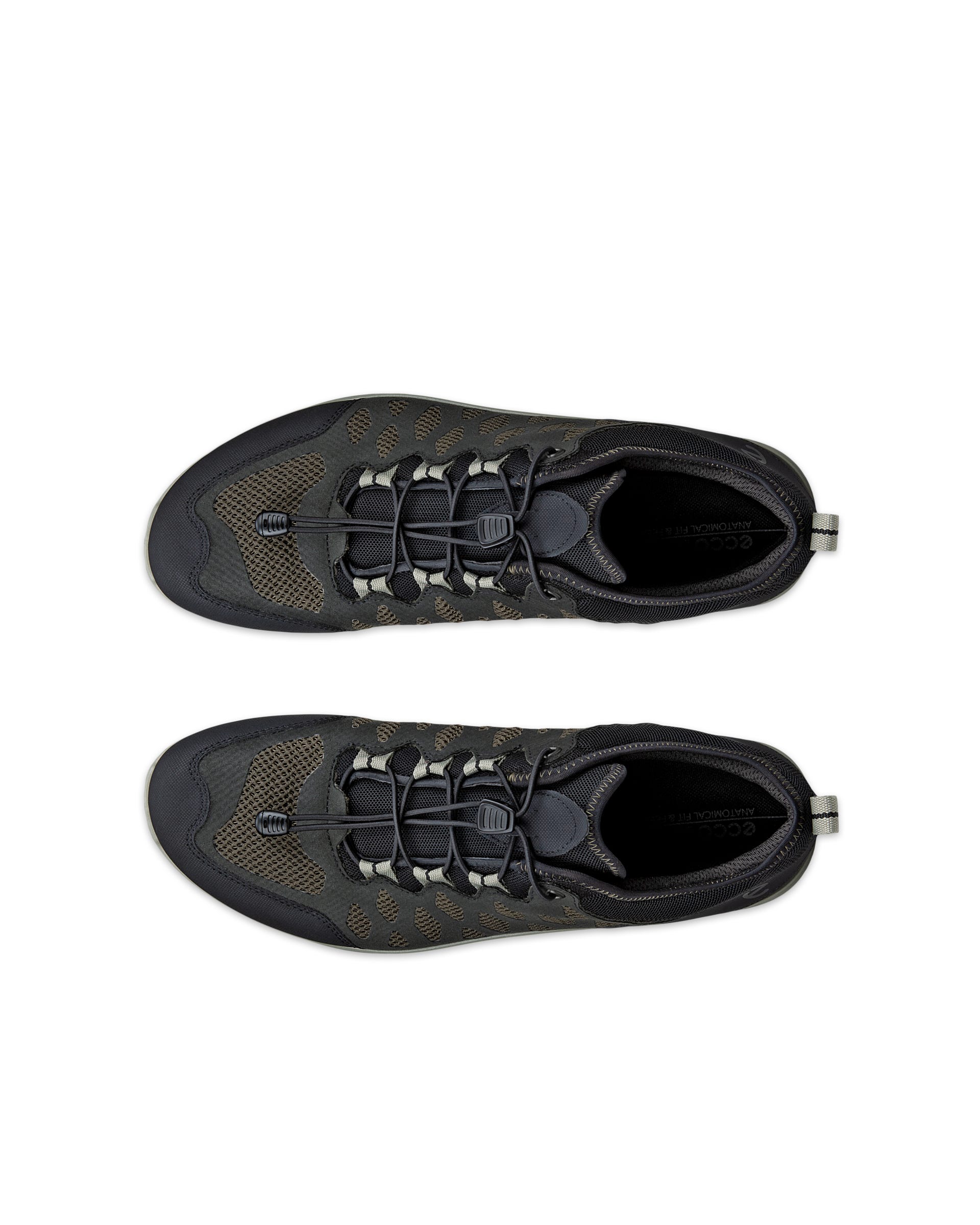 Pánské textilní šněrovací boty ECCO® EXCEED - Černá - Top left pair