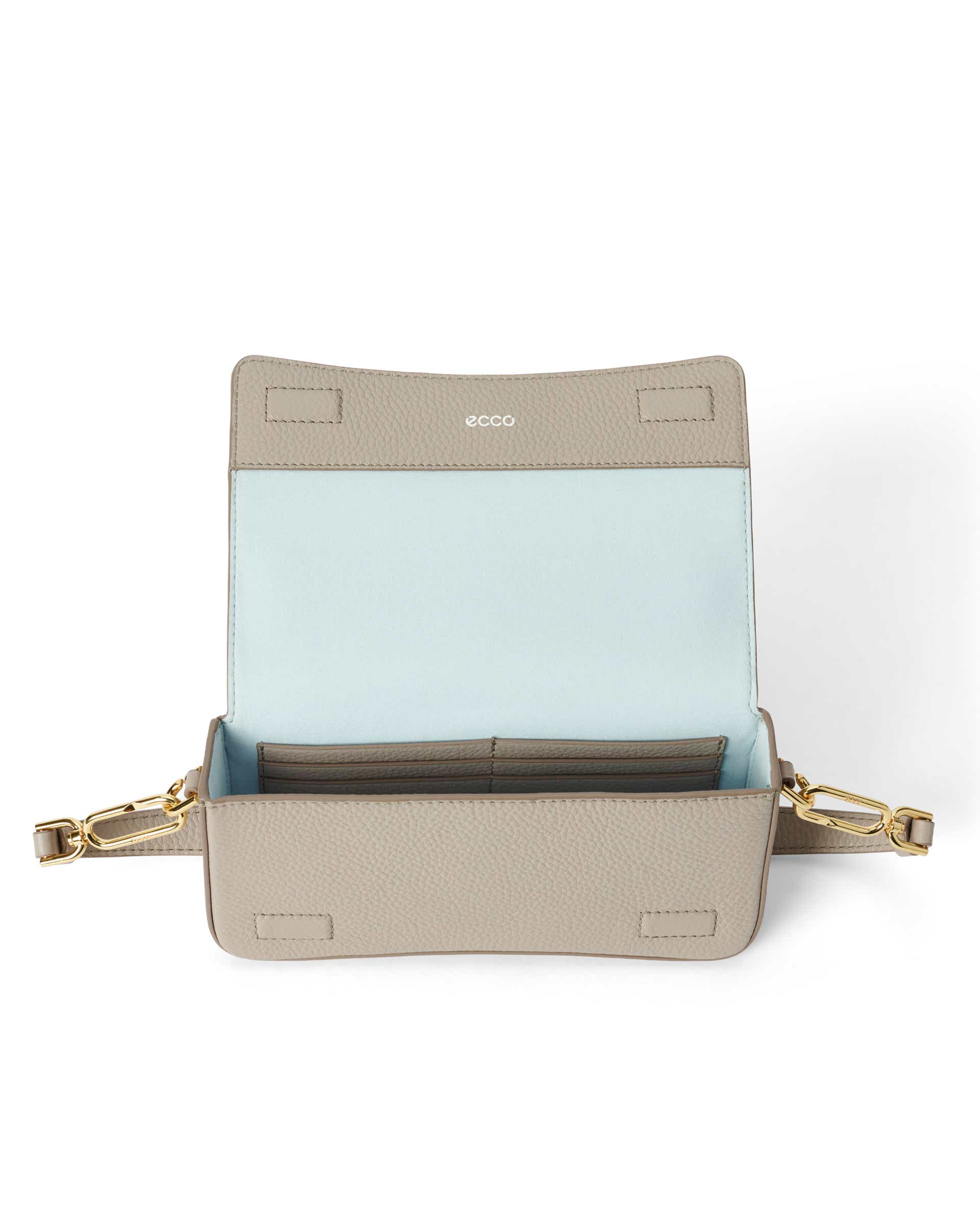 ECCO PINCH BAG S PEBBLED レザークロスボディバッグ - ベージュ - Inside