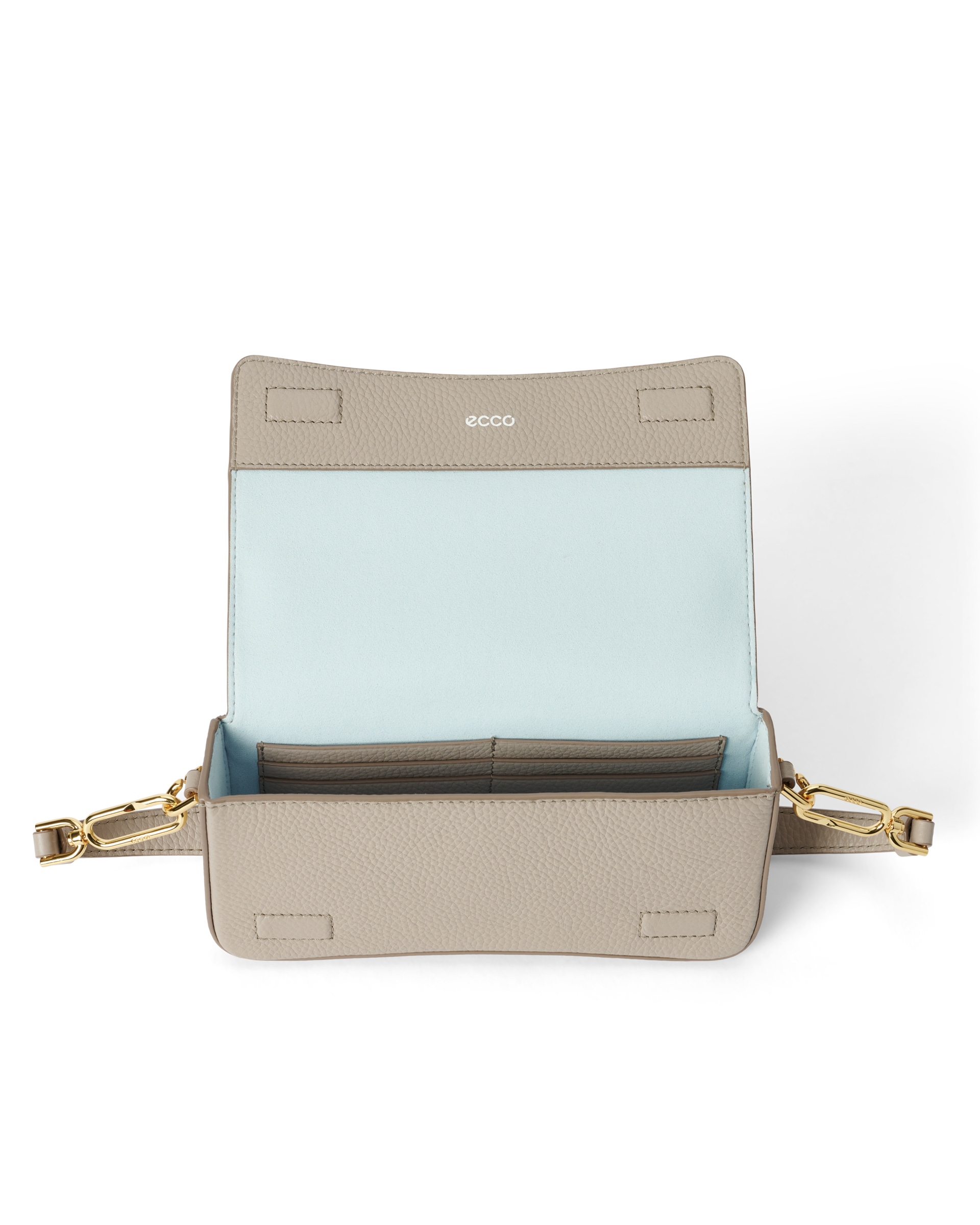 ECCO PINCH BAG S PEBBLED レザークロスボディバッグ - ベージュ - Inside