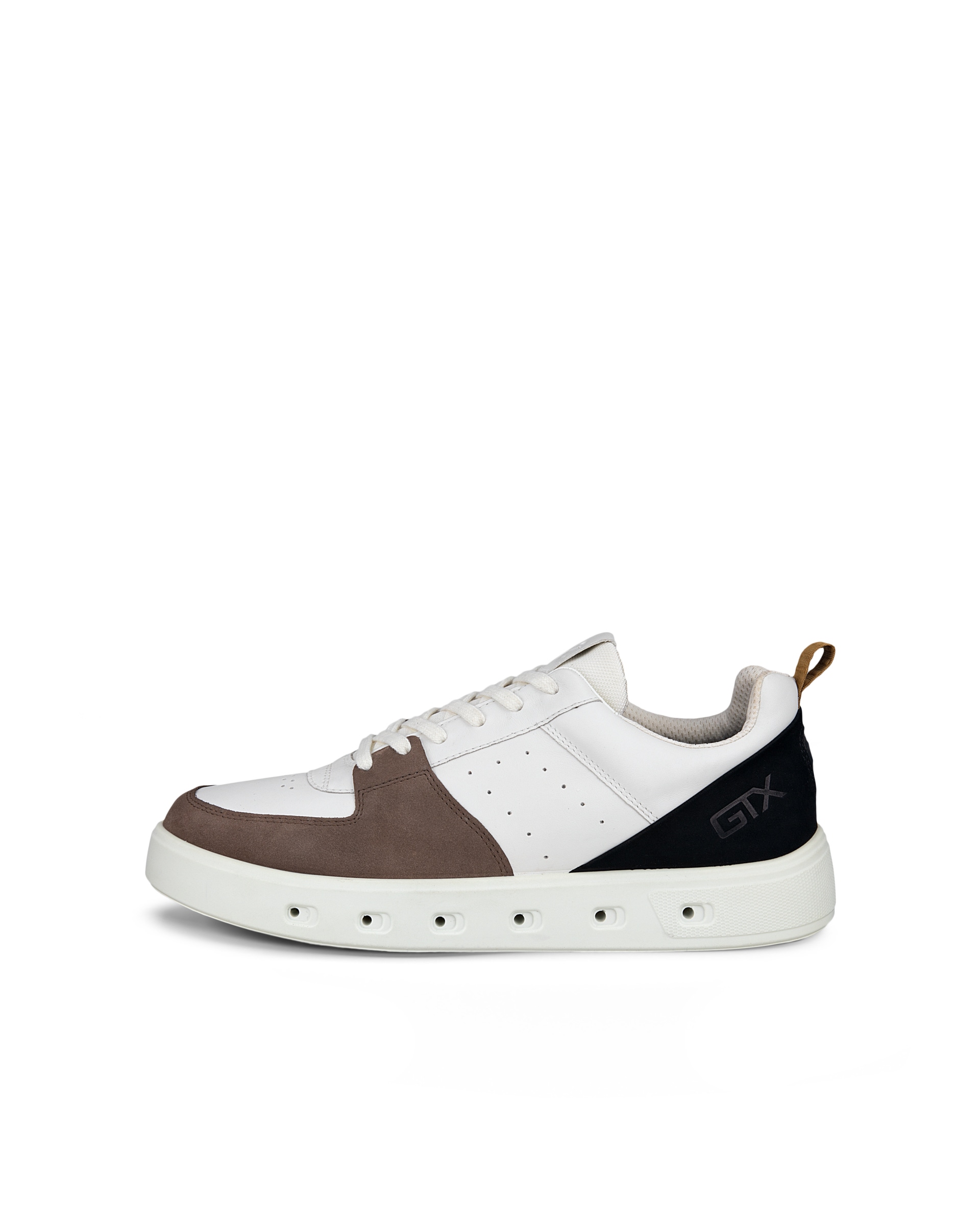 Men's ECCO® Street 720 Leather Gore-Tex Sneaker - Grey - Outside