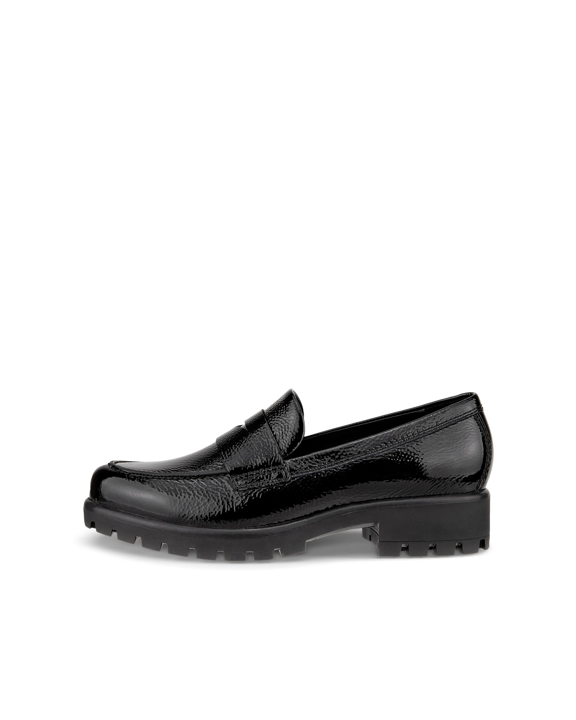 ECCO Modtray ウィメンズ レザーローファー - ブラック - Outside