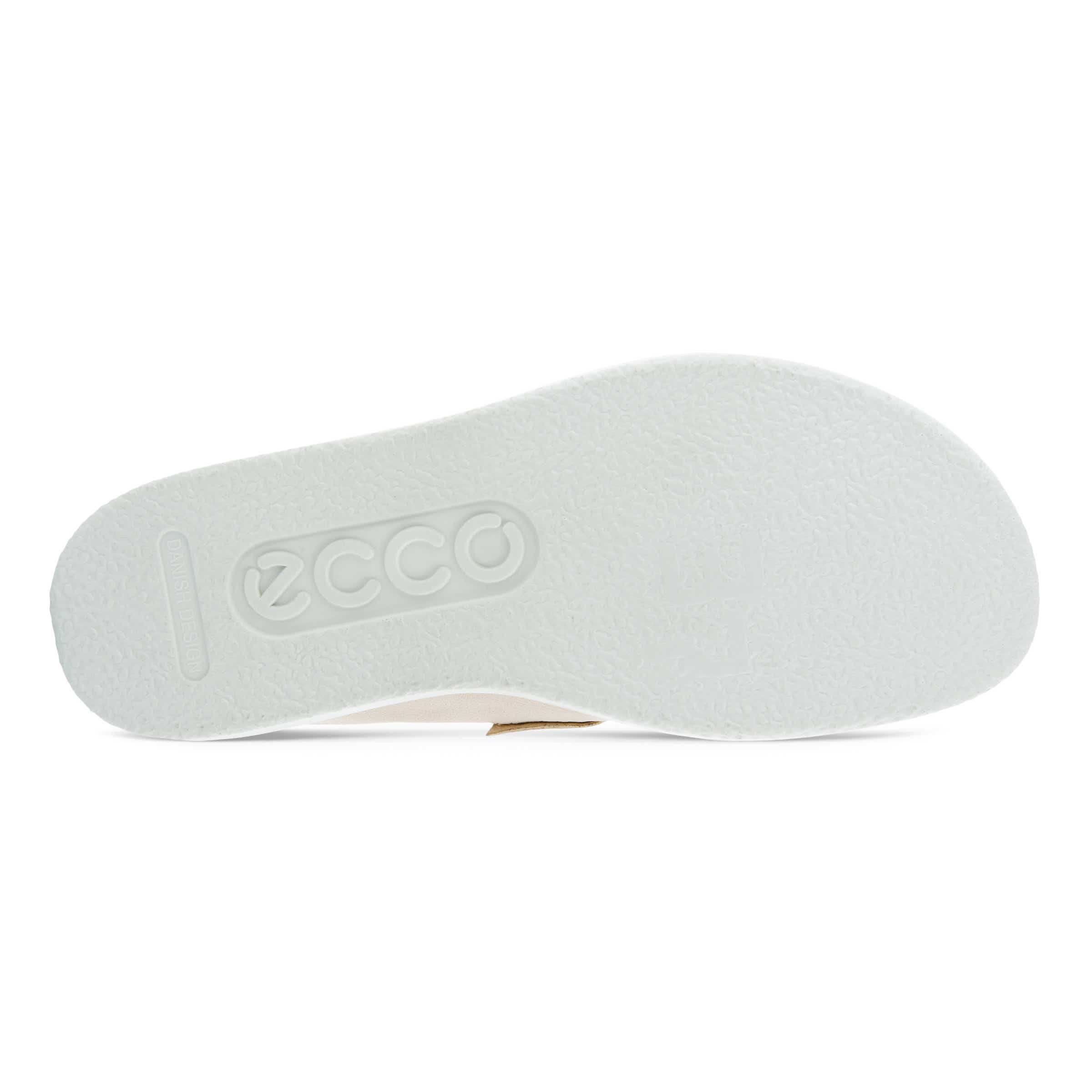 Women's ECCO® Corksphere Leather Mule Sandal - Beige - Sole