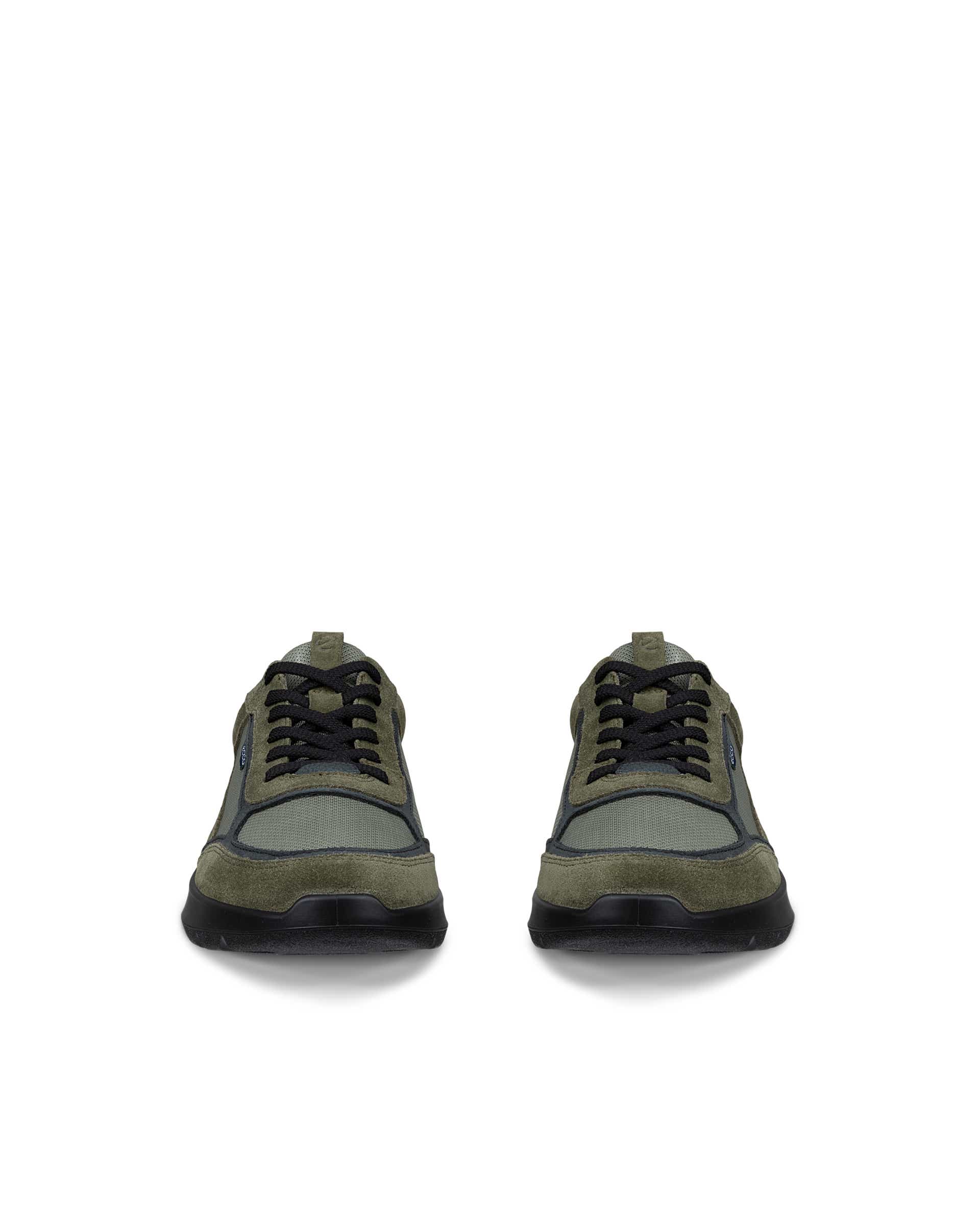ECCO® CITY STRIDE sneakers i læder til herrer - Grøn - Front pair