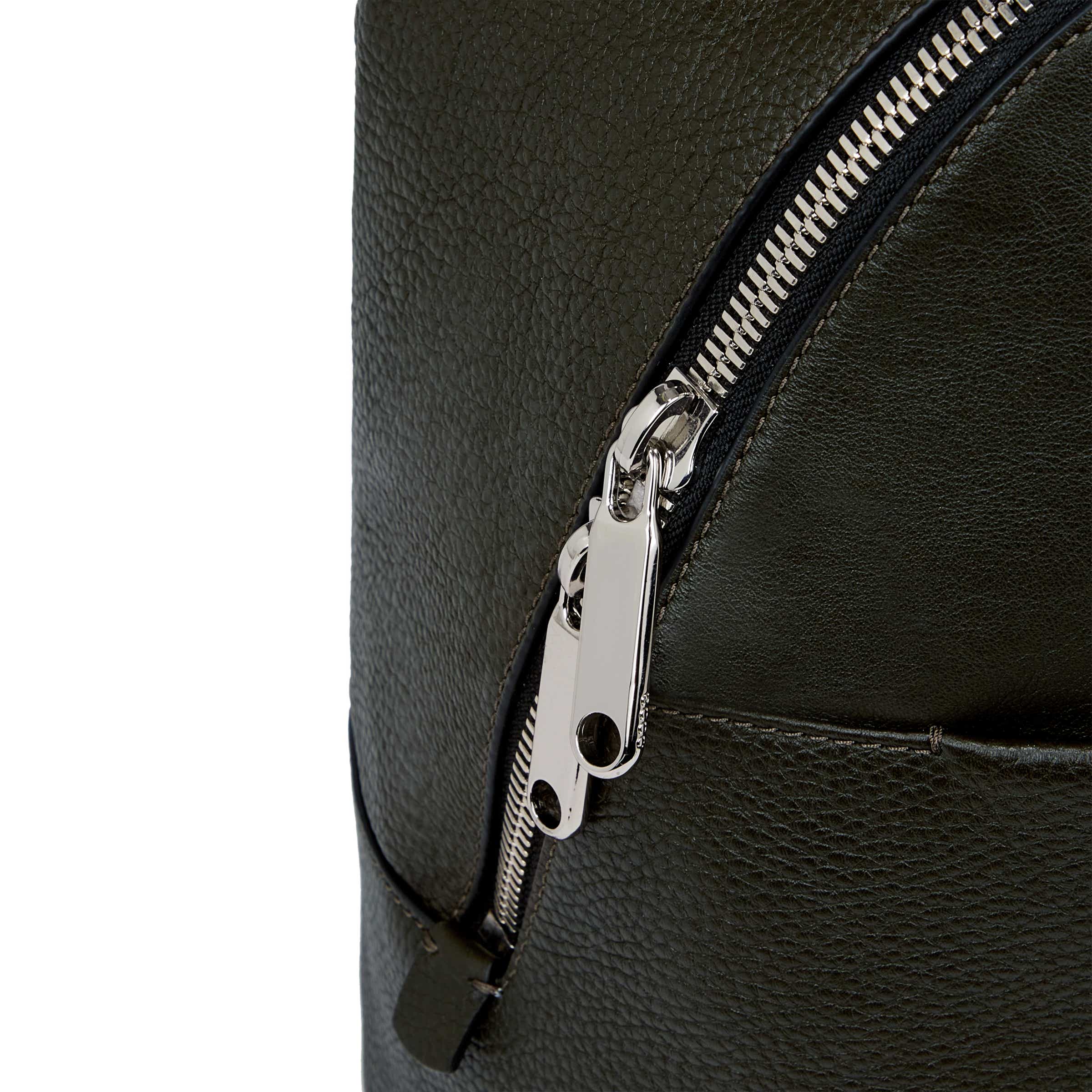 ECCO® Round Pack Large Leather Backpack - Green - Detail-1