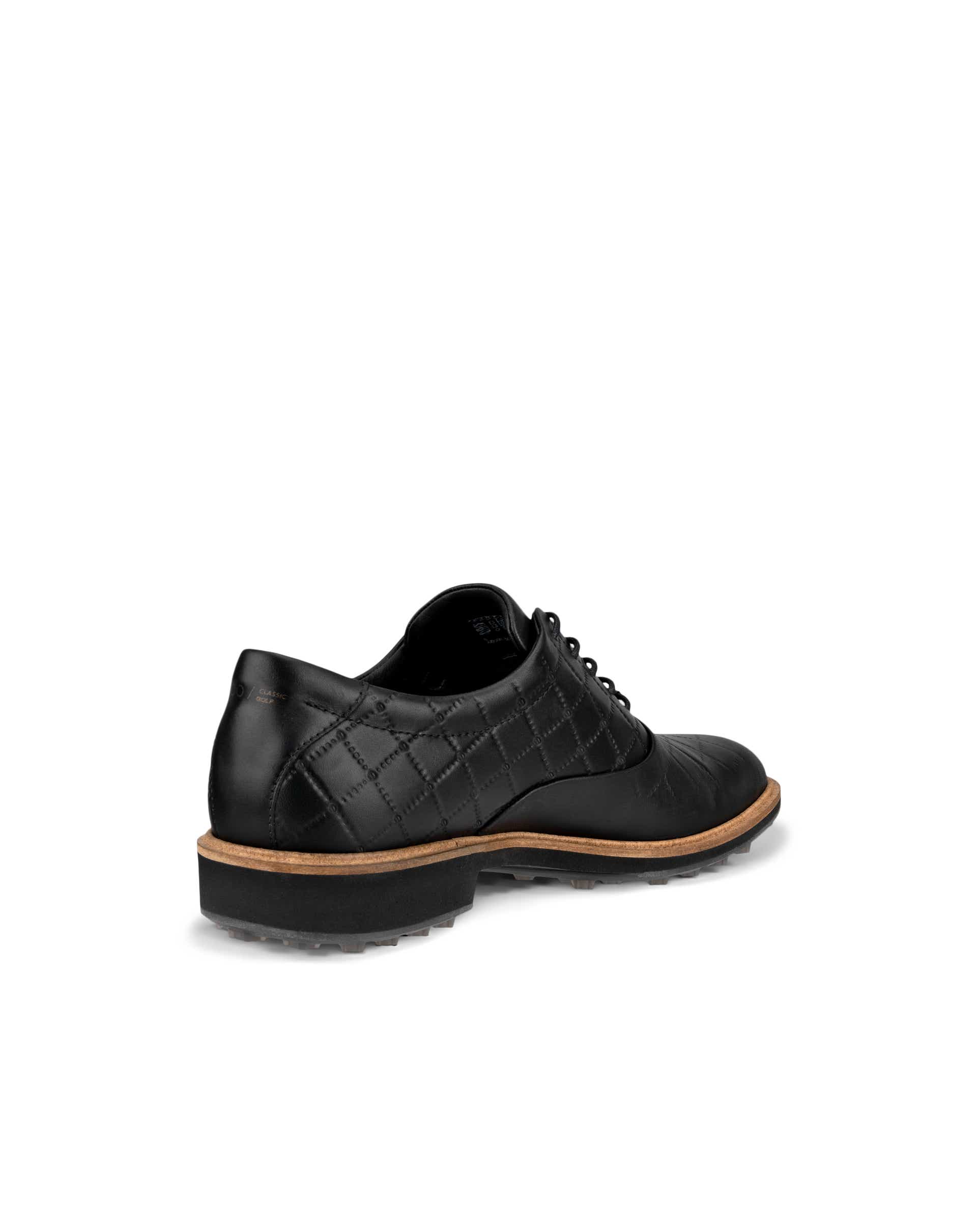 Men's ECCO® Golf Classic Hybrid Leather Golf Shoe - Black - Back