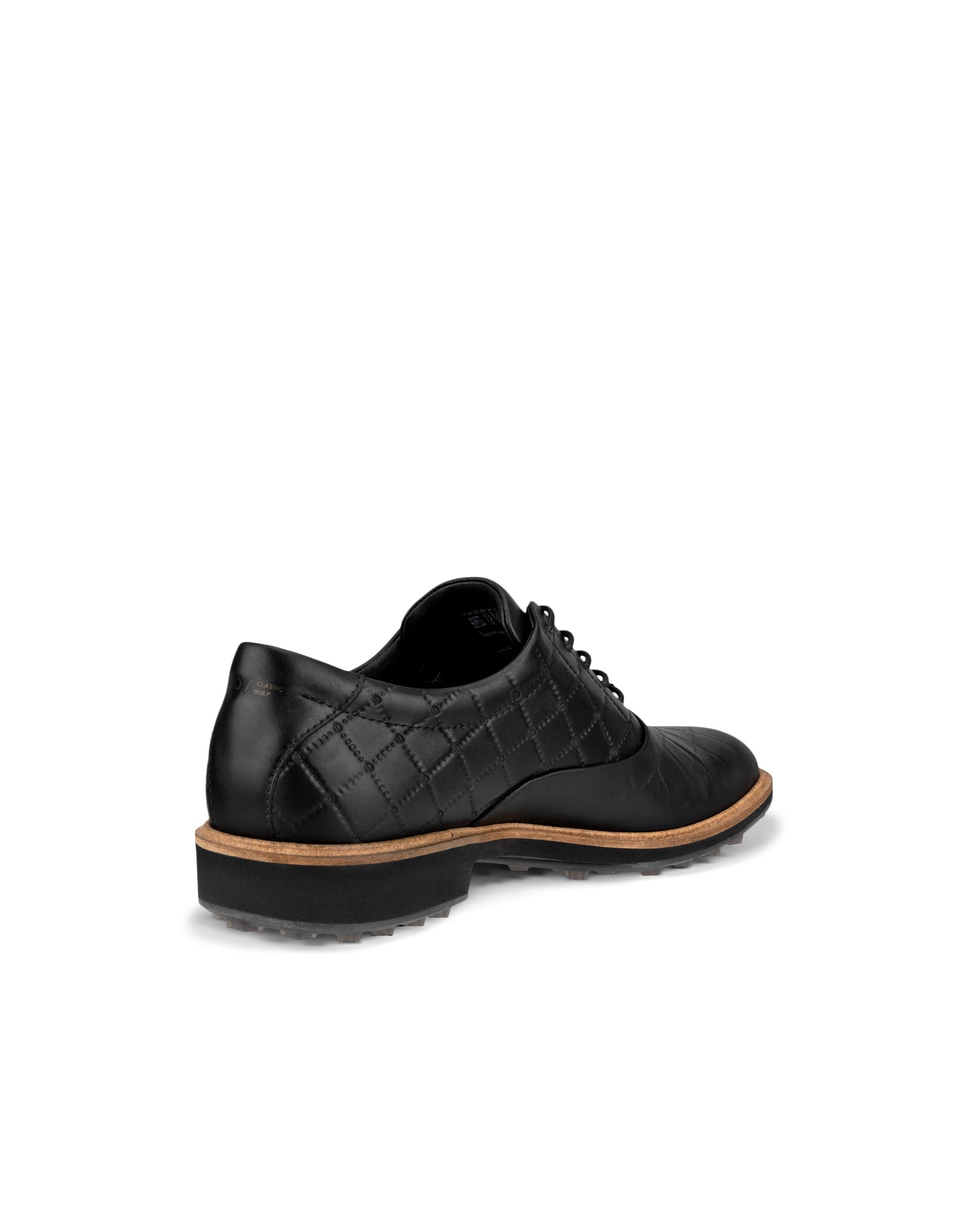 Men's ECCO® Golf Classic Hybrid Leather Golf Shoe - Black - Back