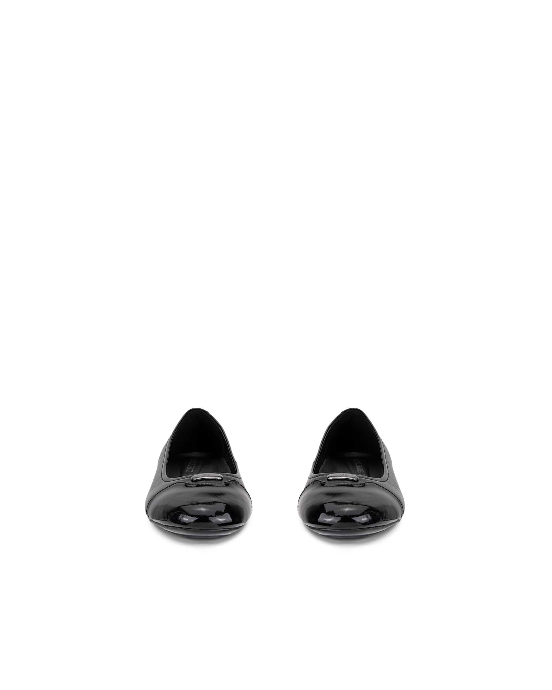 ECCO® ELEVATE 15 ballerines en cuir pour femme - Noir - Front pair