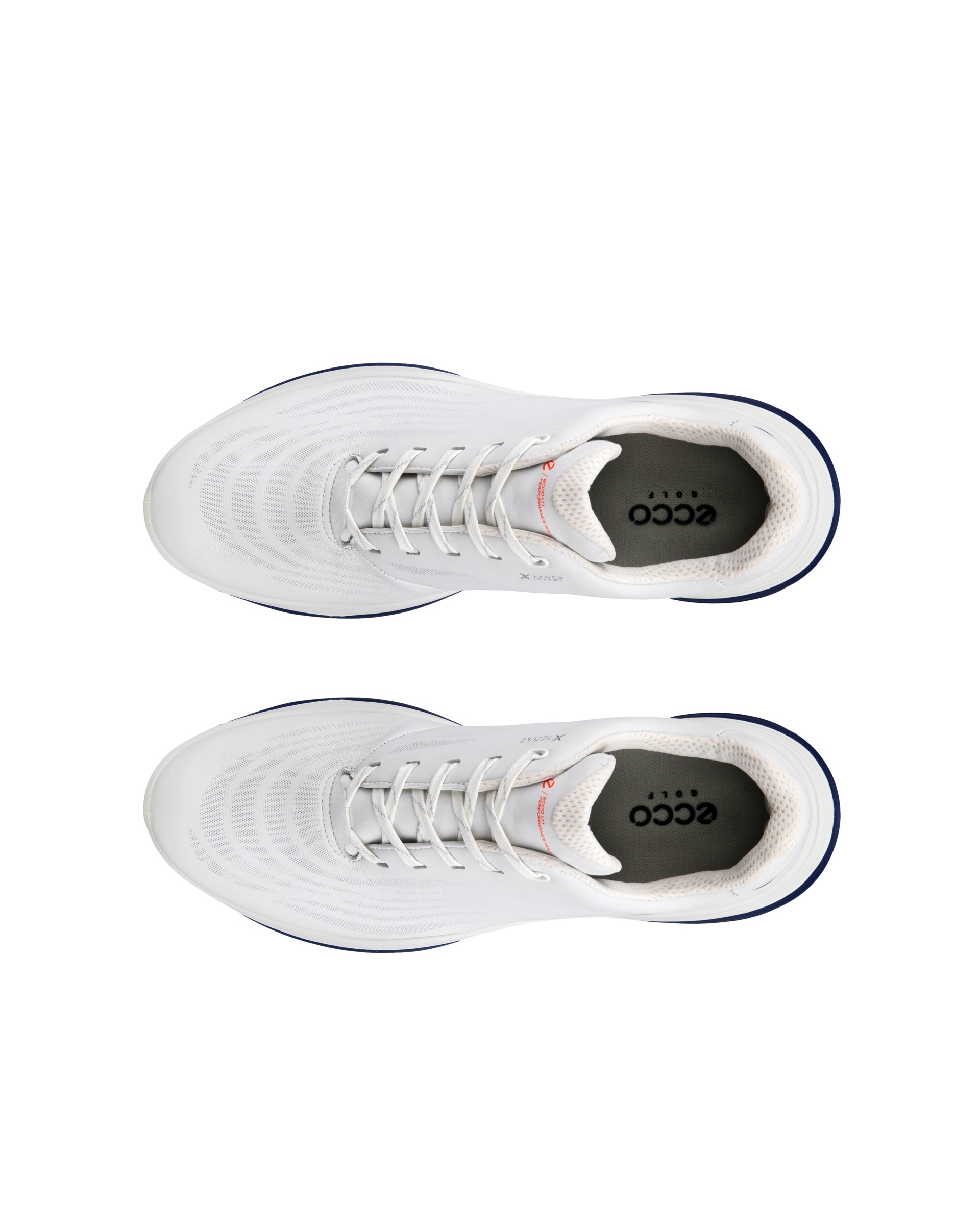 ECCO® Golf LT1 Herren Wasserdichte Golfschuh aus Leder - Weiß - Top left pair