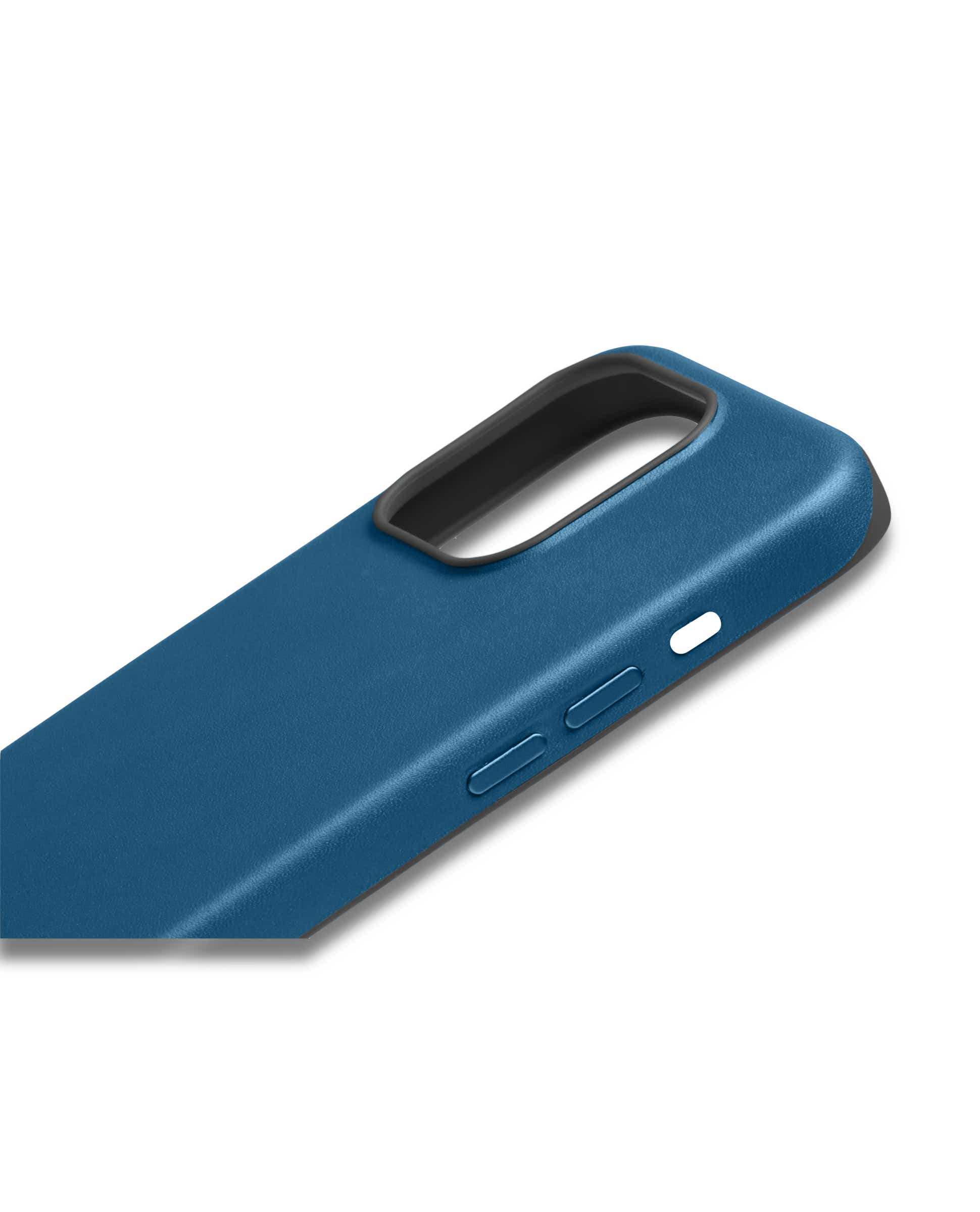 ECCO X Bellroy Phone Case 15 Pro レザースマホケース - ブルー - Detail-1