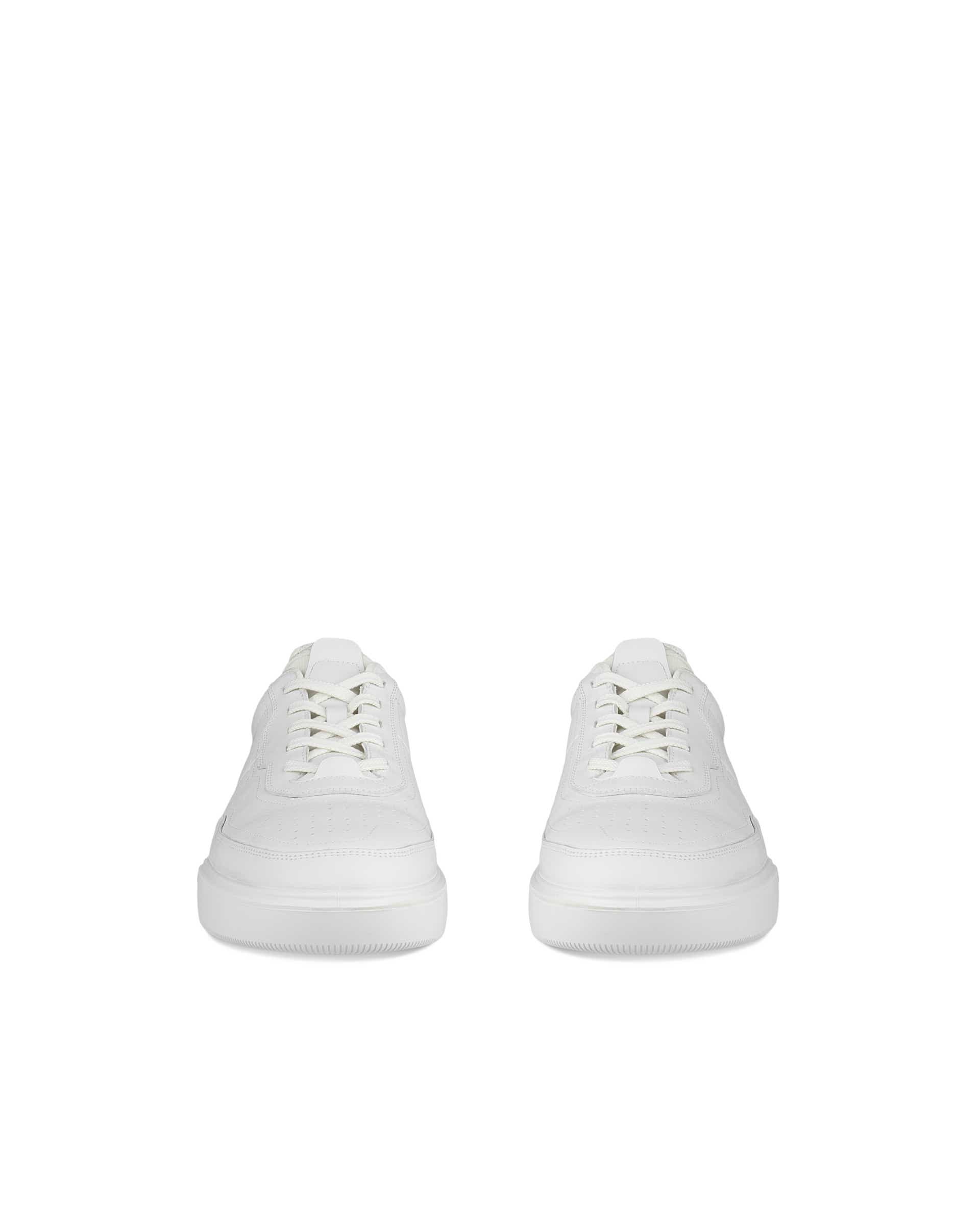 Pánské kožené tenisky ECCO® Street Court - Bílá - Front pair