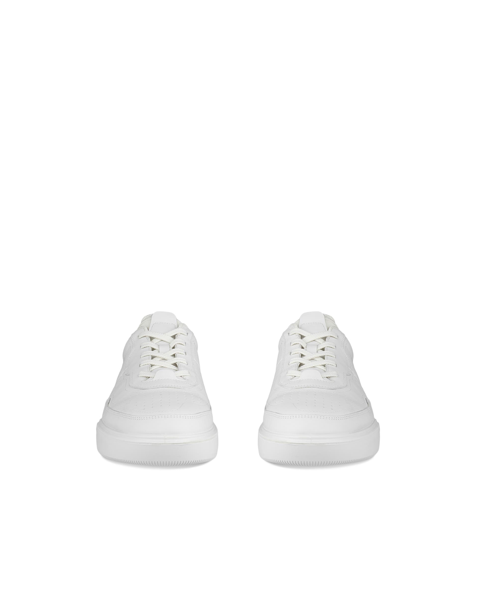 ECCO® Street Court Herren Ledersneaker - Weiß - Front pair