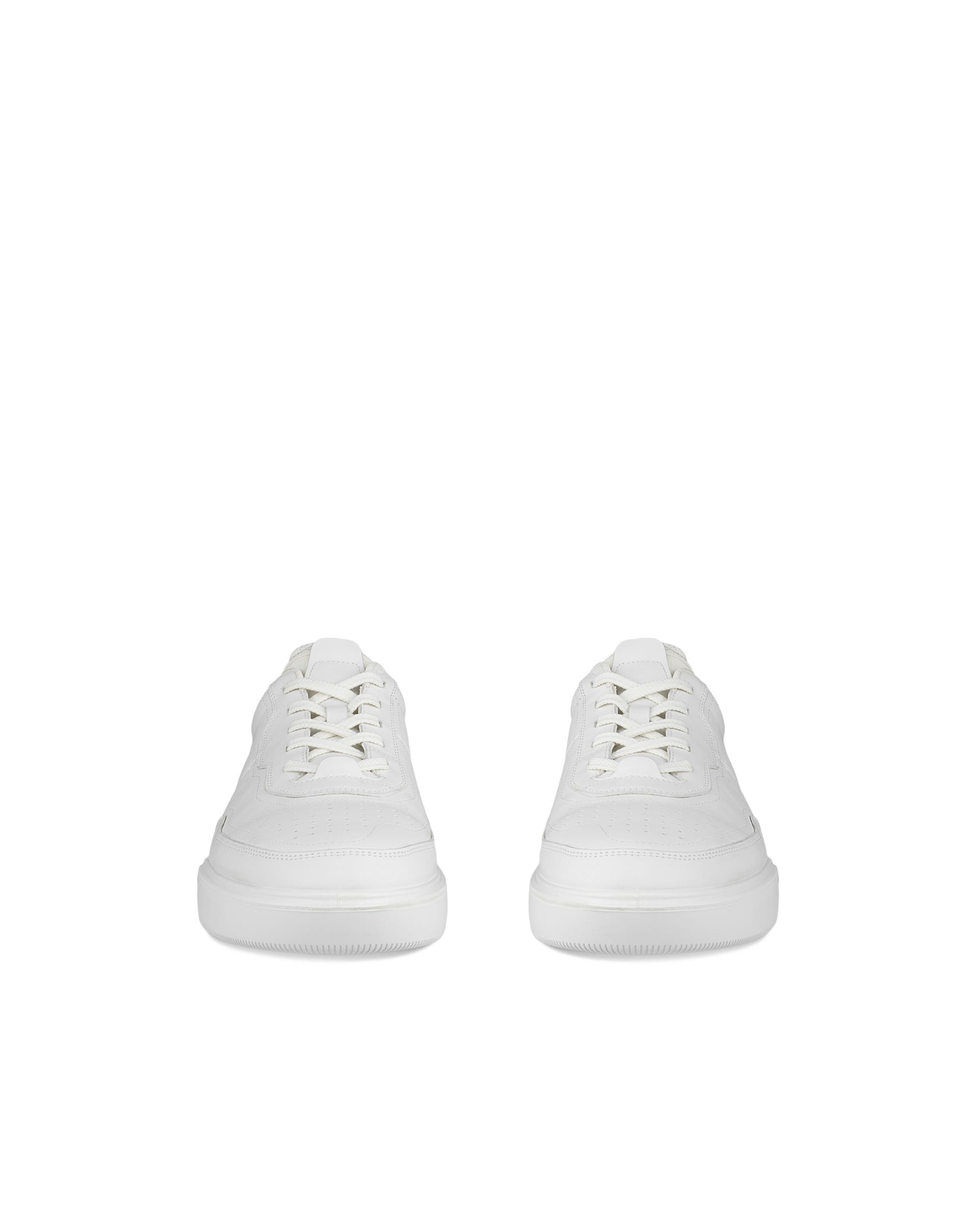 ECCO® Street Court Skinnsneaker herr - Vit - Front pair