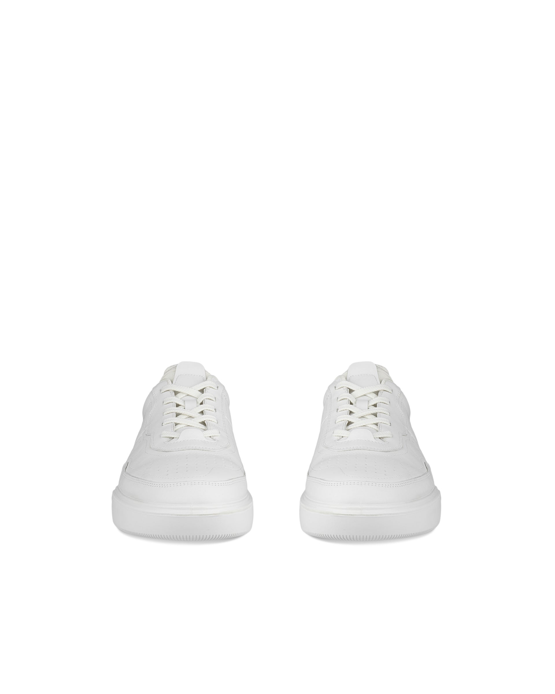 Moški usnjeni ležerni čevlji ECCO® Street Court - Bela - Front pair