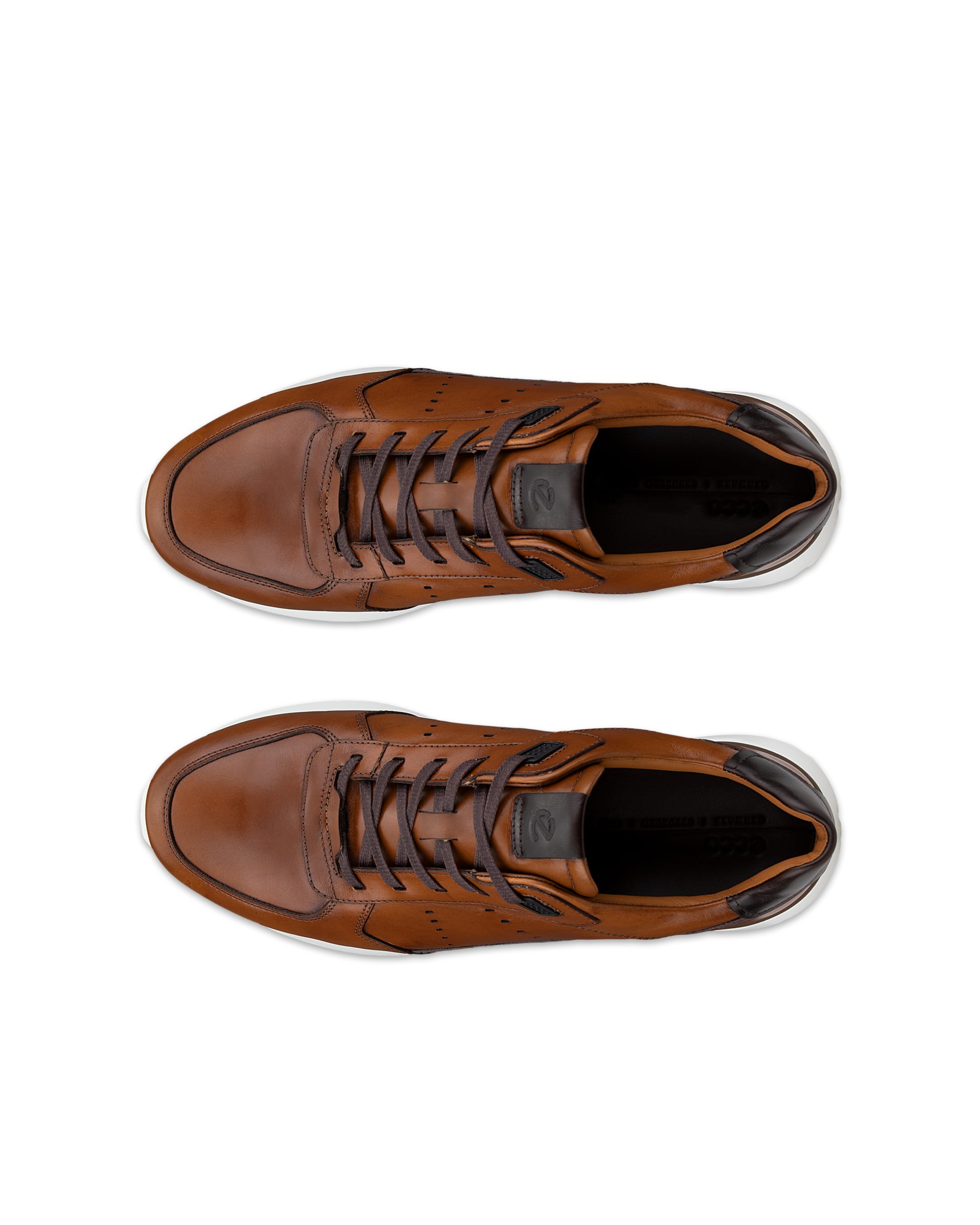 Men's ECCO® ASTIR NEO Leather Sneaker - Brown - Outside