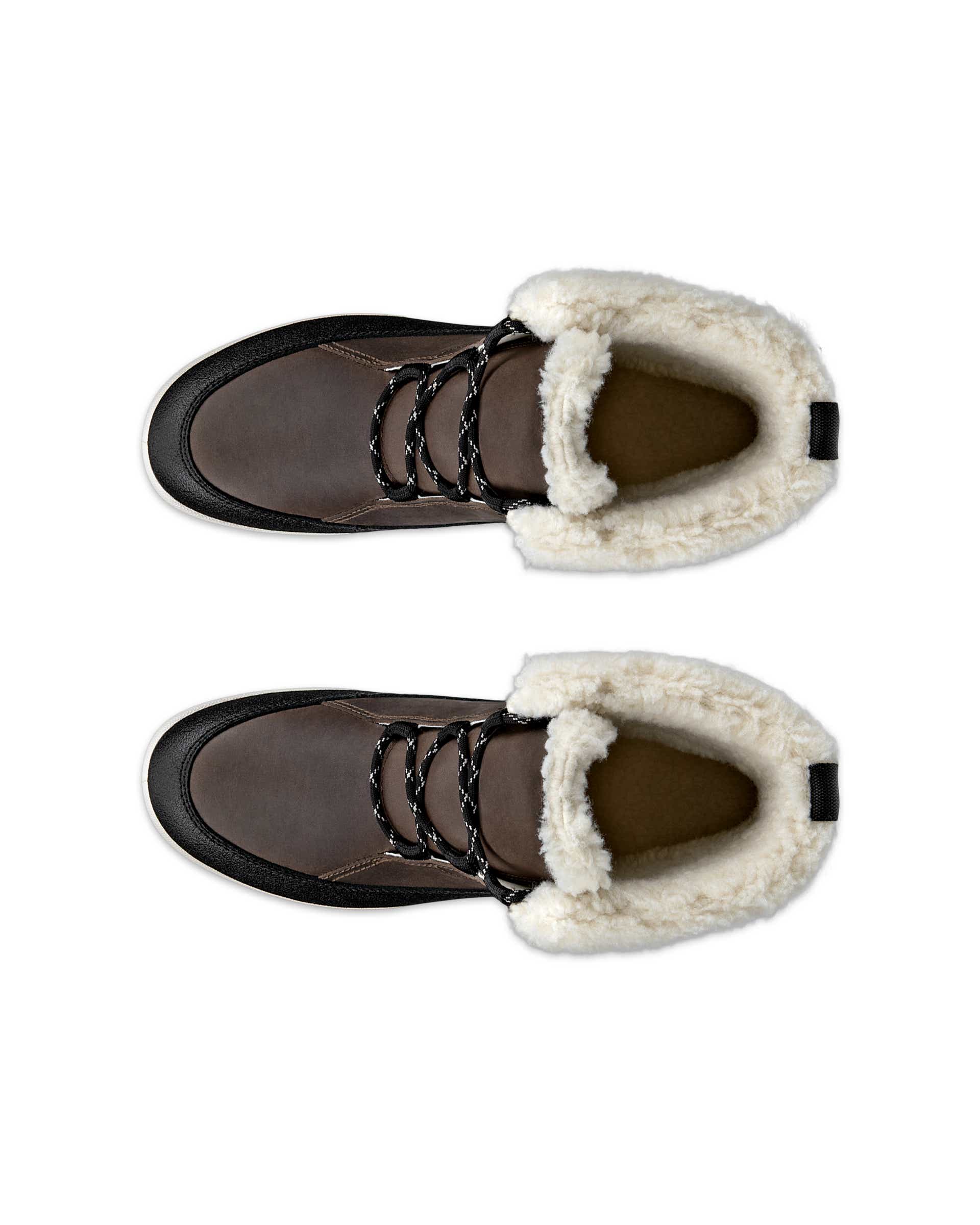 Women's ECCO® Trace Lite Nubuck Waterproof Boot - Black - Top left pair