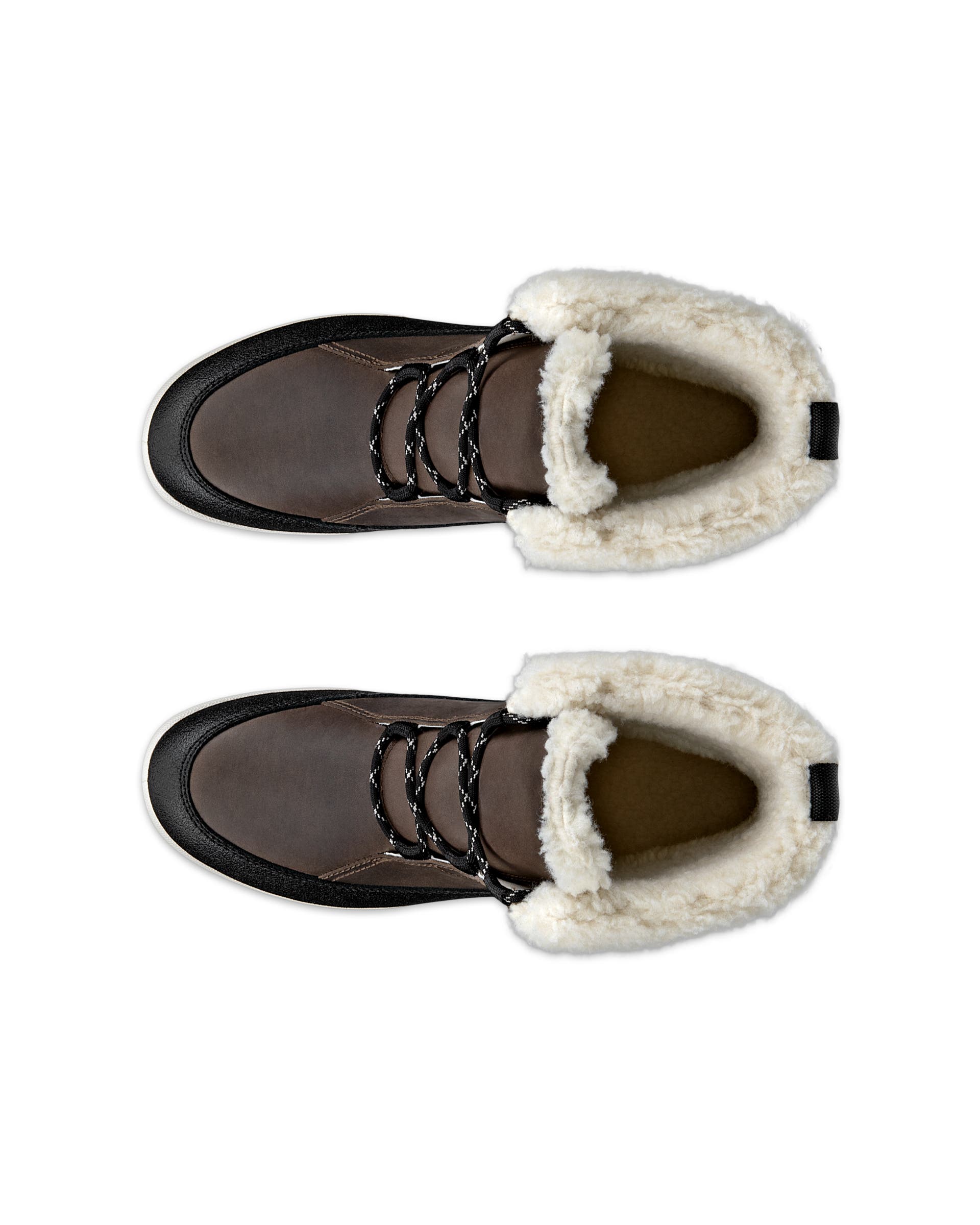 Women's ECCO® Trace Lite Nubuck Waterproof Boot - Black - Top left pair