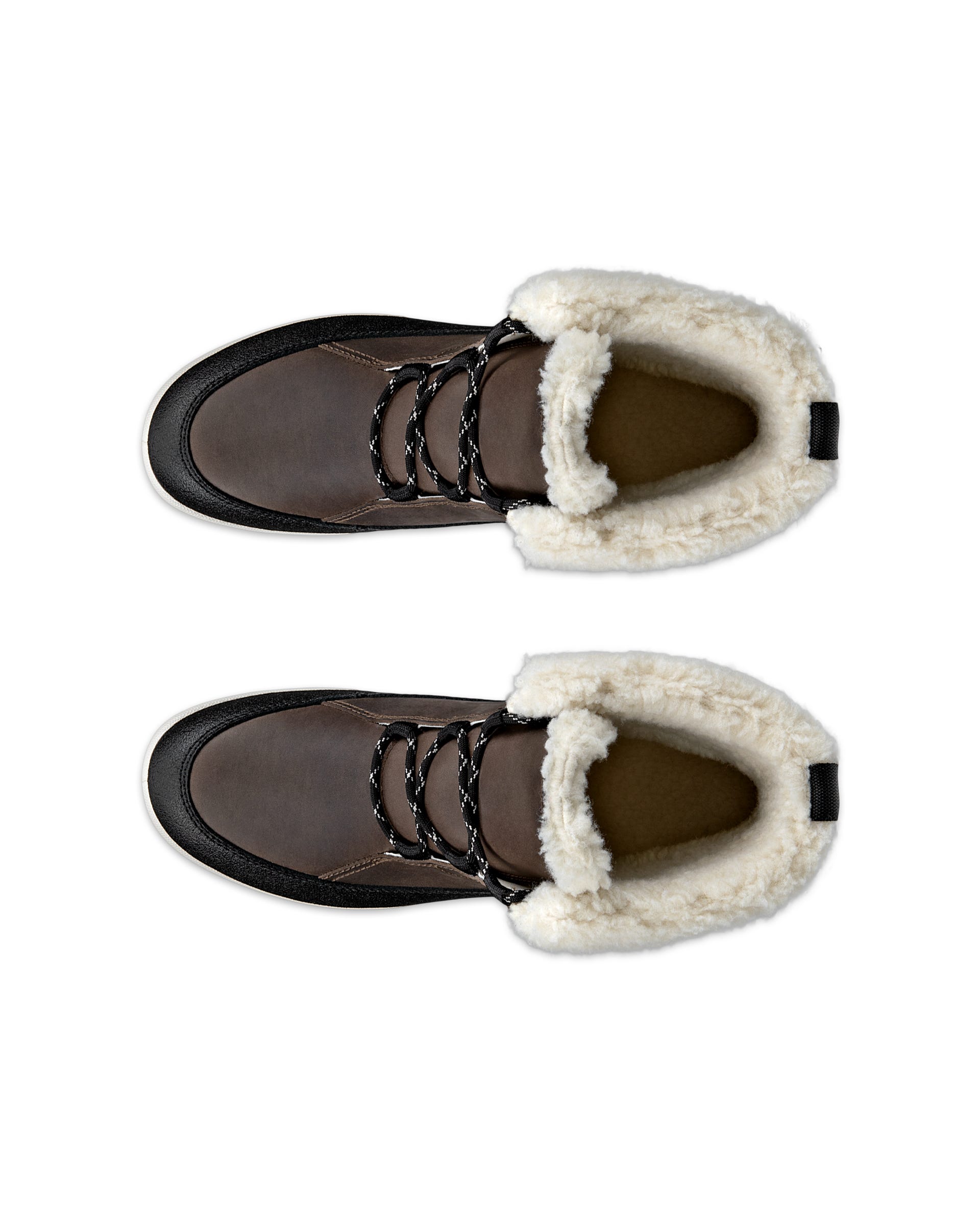 Women's ECCO® Trace Lite Nubuck Waterproof Boot - Black - Top left pair