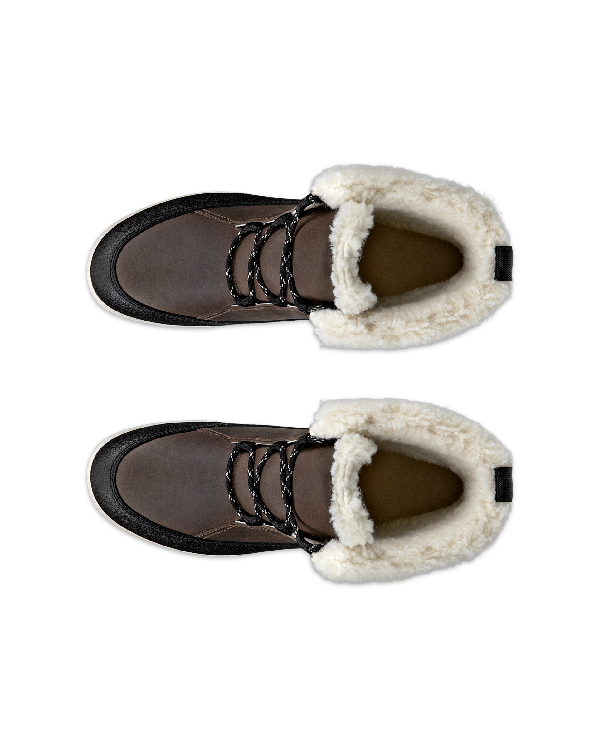 Botte imperméable en nubuck ECCO® Trace Lite pour femmes - Noir - Top left pair
