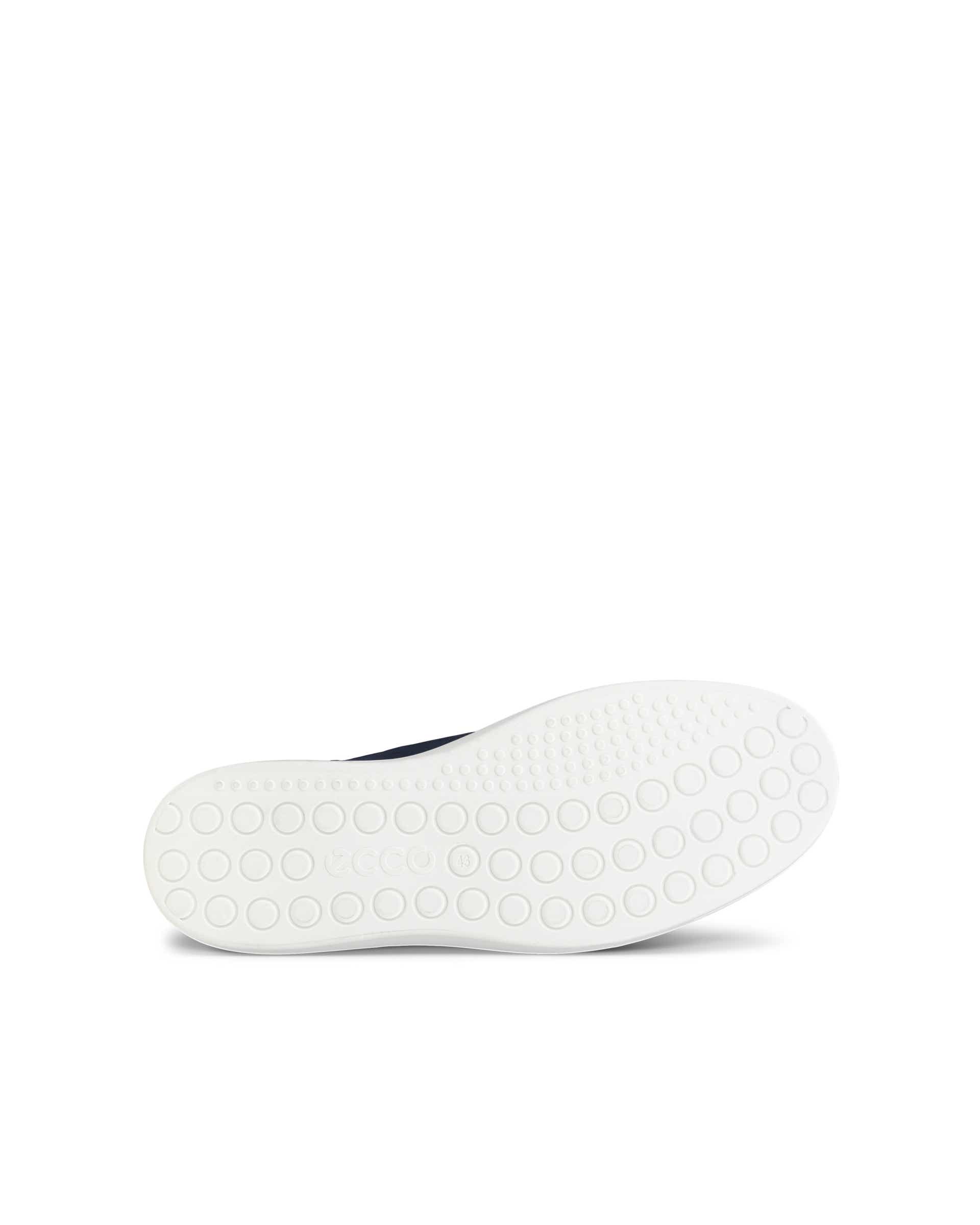 ECCO® CLASSIC SNEAKER chaussures sans lacet en nubuck pour homme - Bleu - Sole
