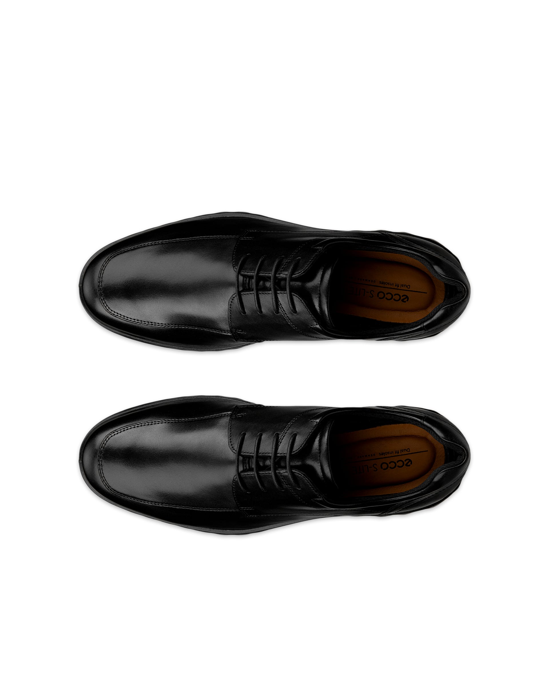 ECCO® S Lite Hybrid Heren leren derby schoen - Zwart - Top left pair