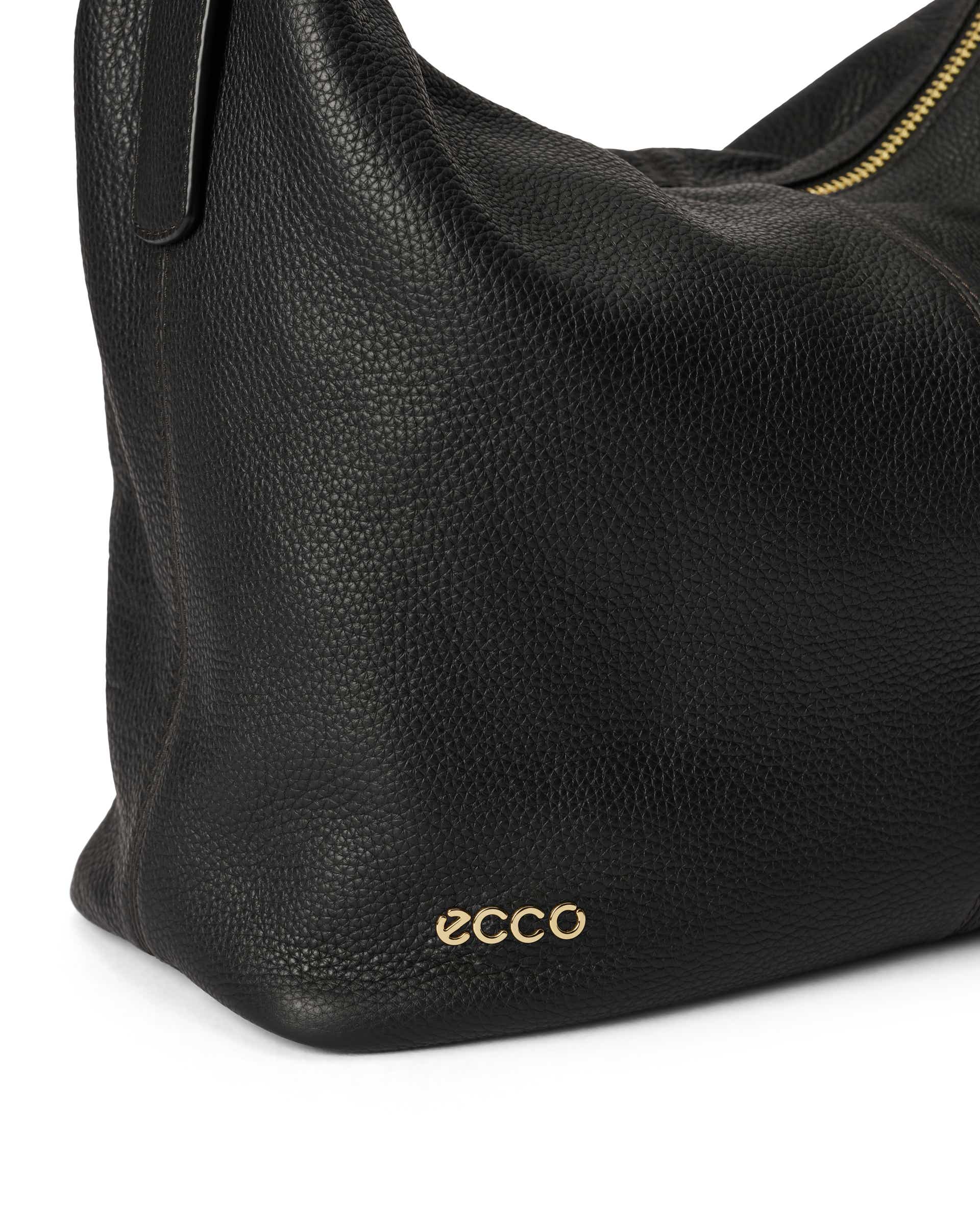 ECCO® Hobo Hobo-Tasche aus Leder - Schwarz - Detail-1